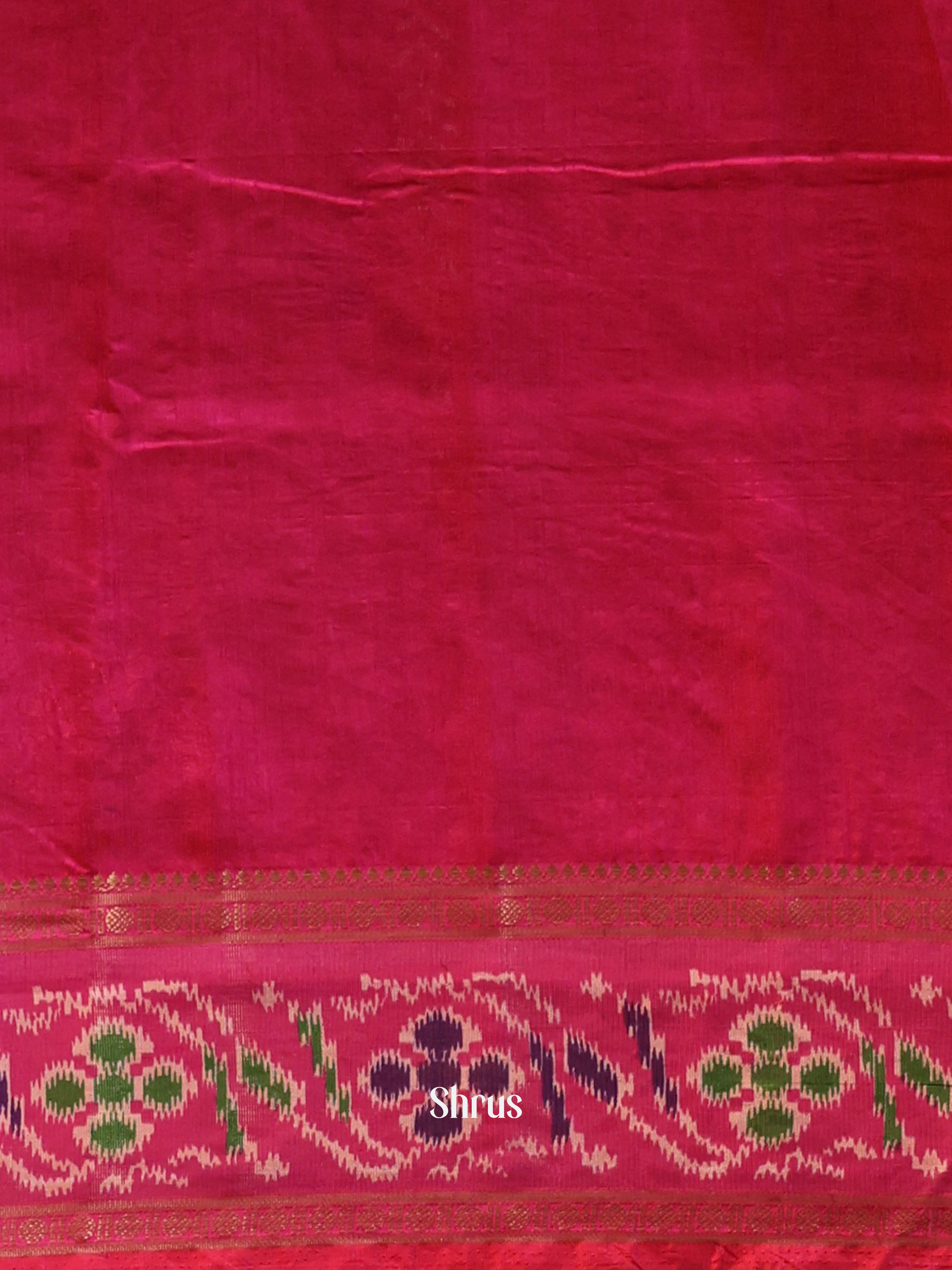 Purple & Pink - Semi Patola Saree - Shop on Shrus.com