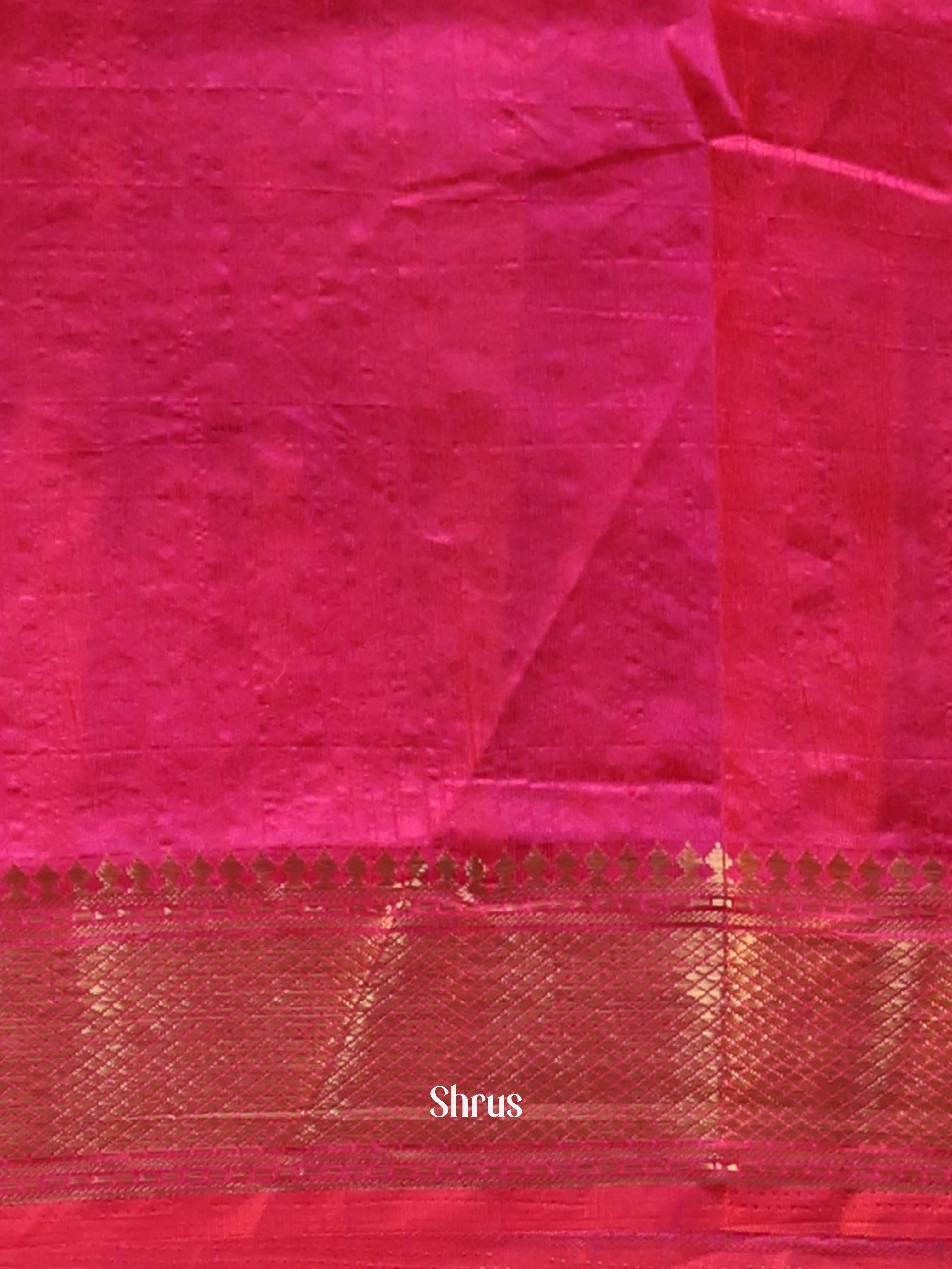Purple & Pink - Semi Patola Saree - Shop on Shrus.com