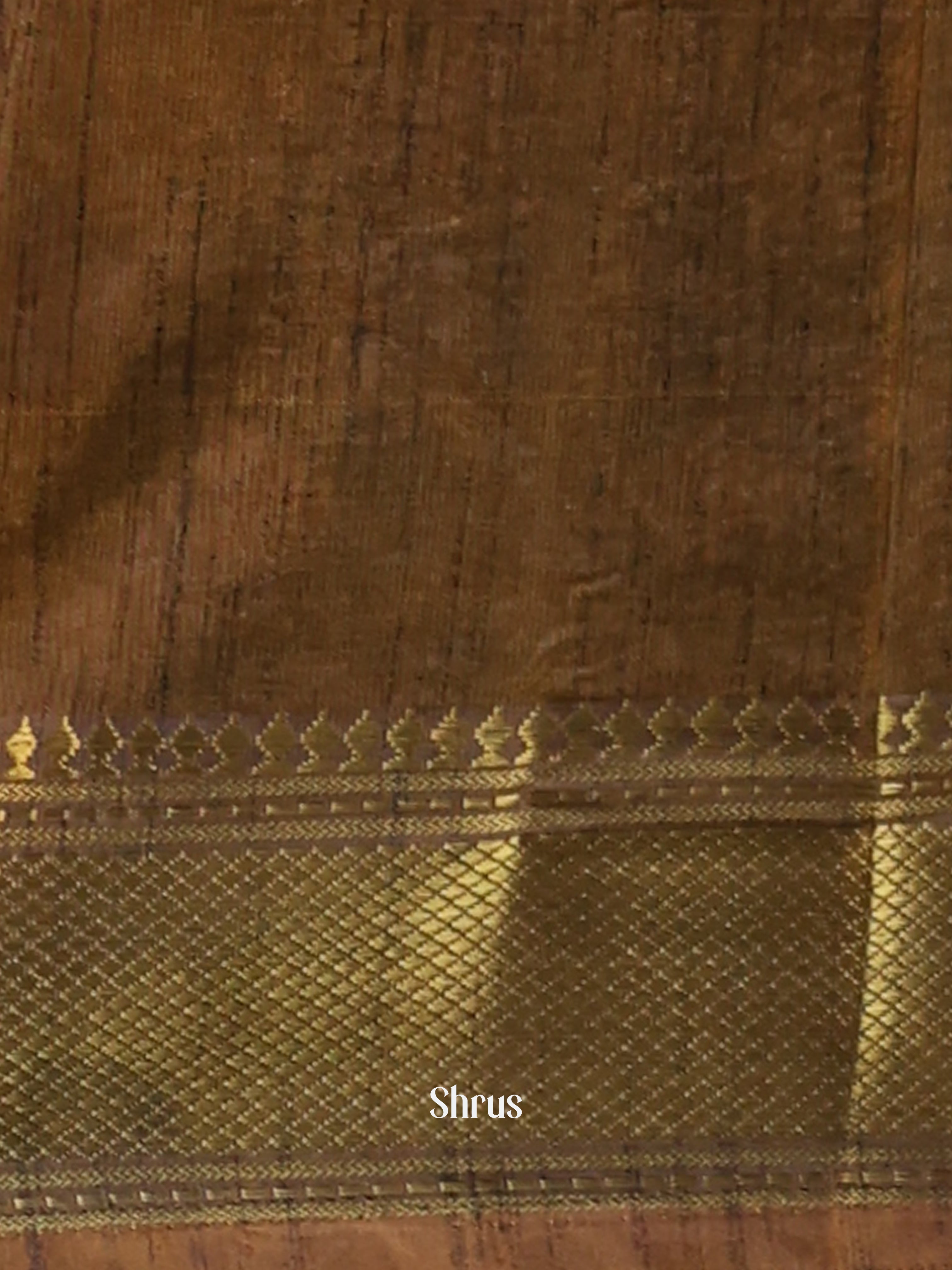 Mustard & Green - Semi Patola Saree - Shop on Shrus.com