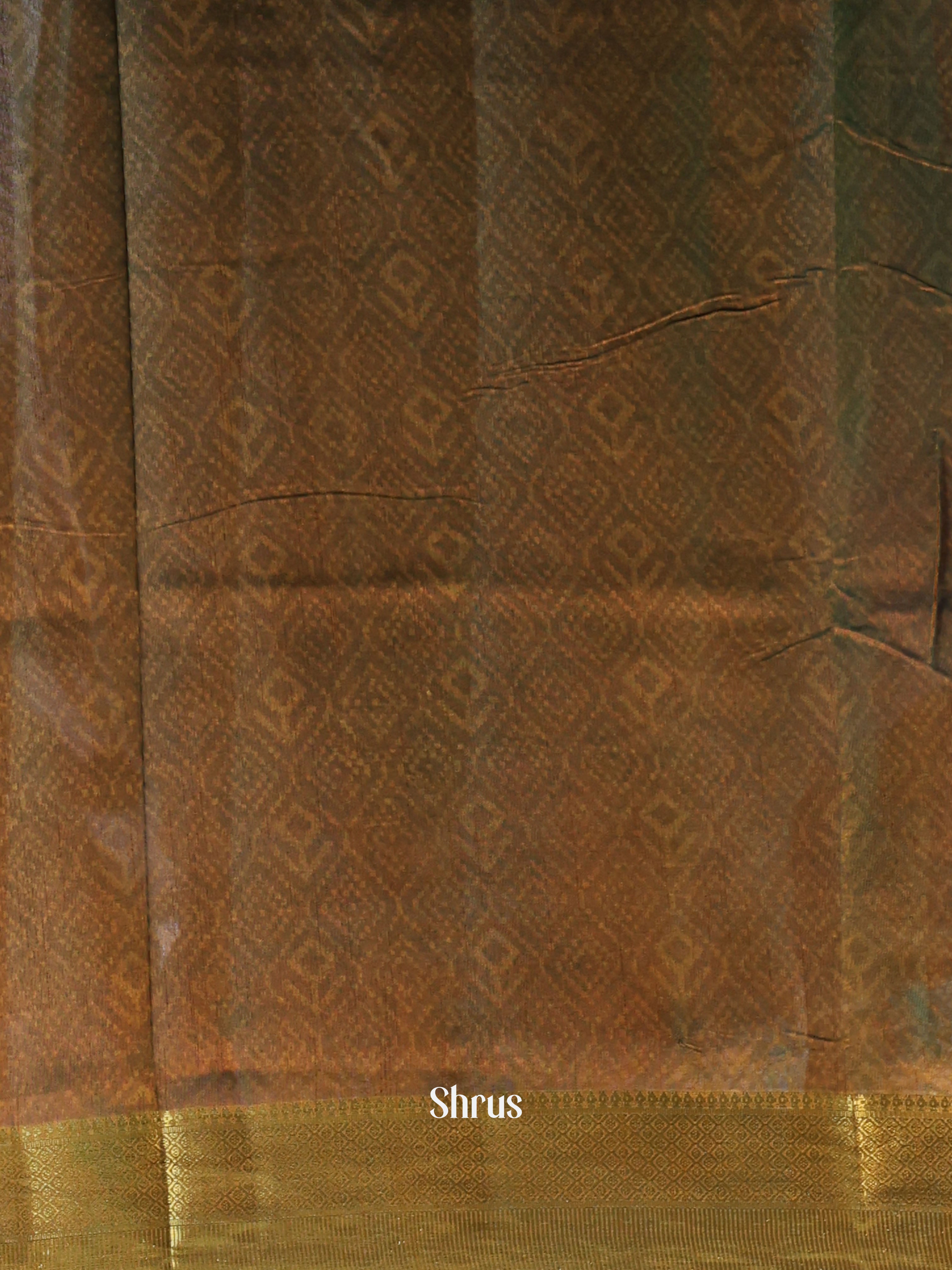 Blue & Green - Semi Patola Saree - Shop on Shrus.com