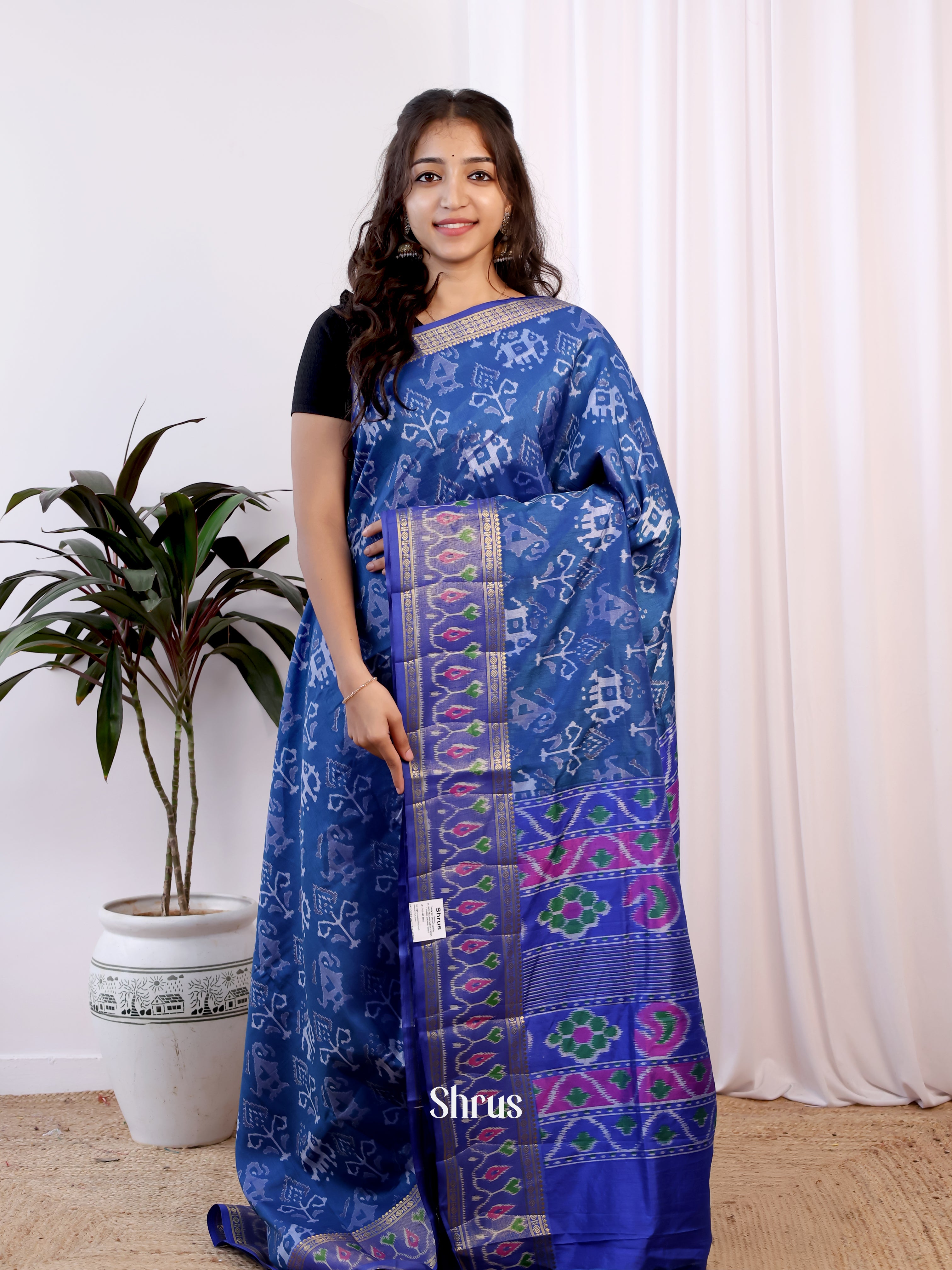 CJS17352 - Semi Patola Saree - Shop on Shrus.com