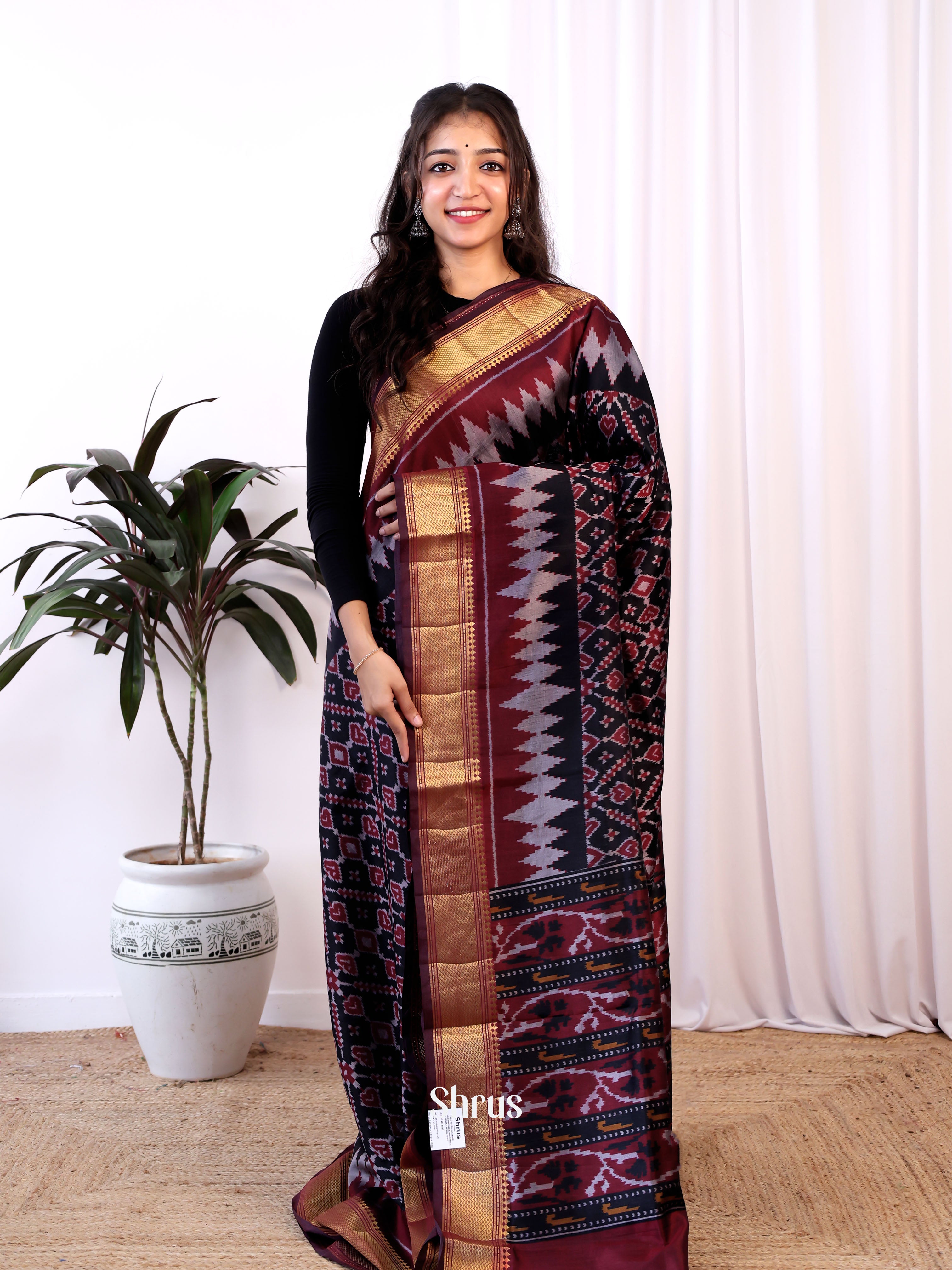 CJS17353 - Semi Patola Saree - Shop on Shrus.com
