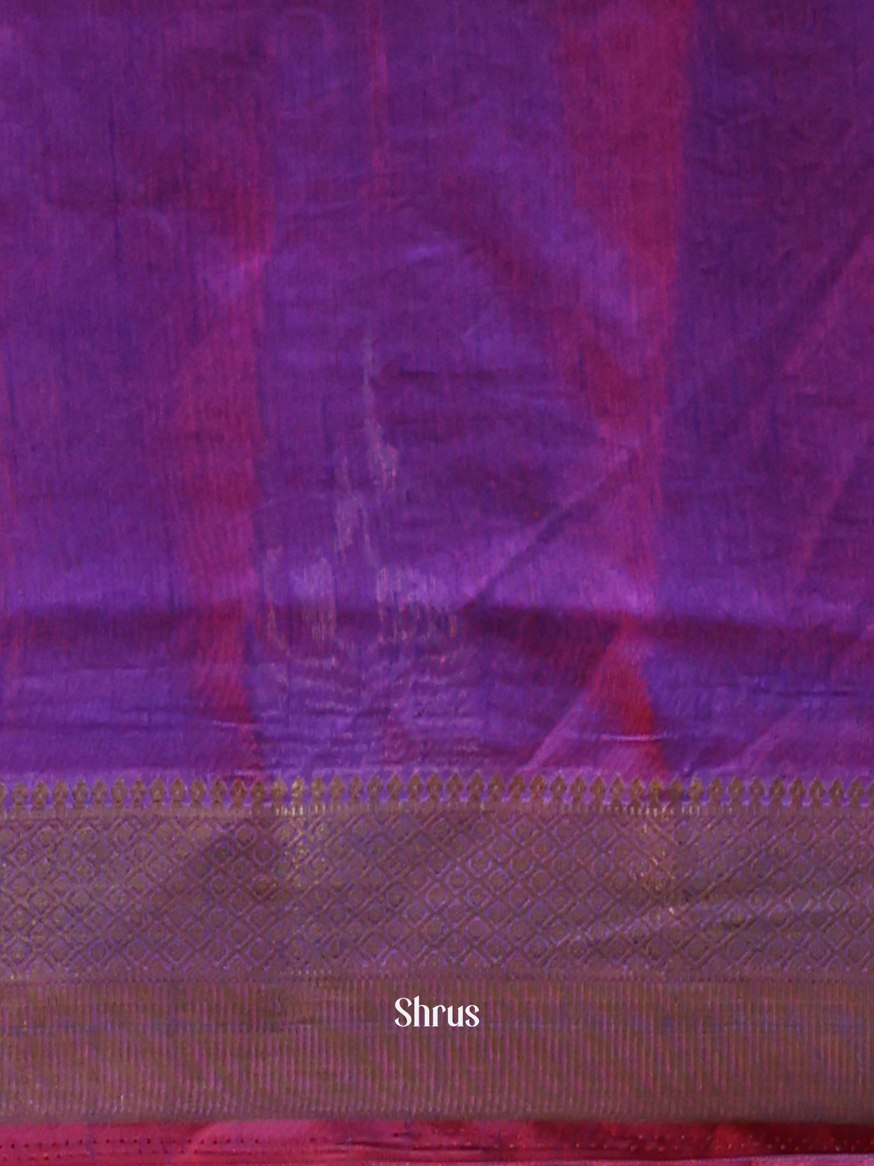 Red & Purple - Semi Patola Saree - Shop on Shrus.com