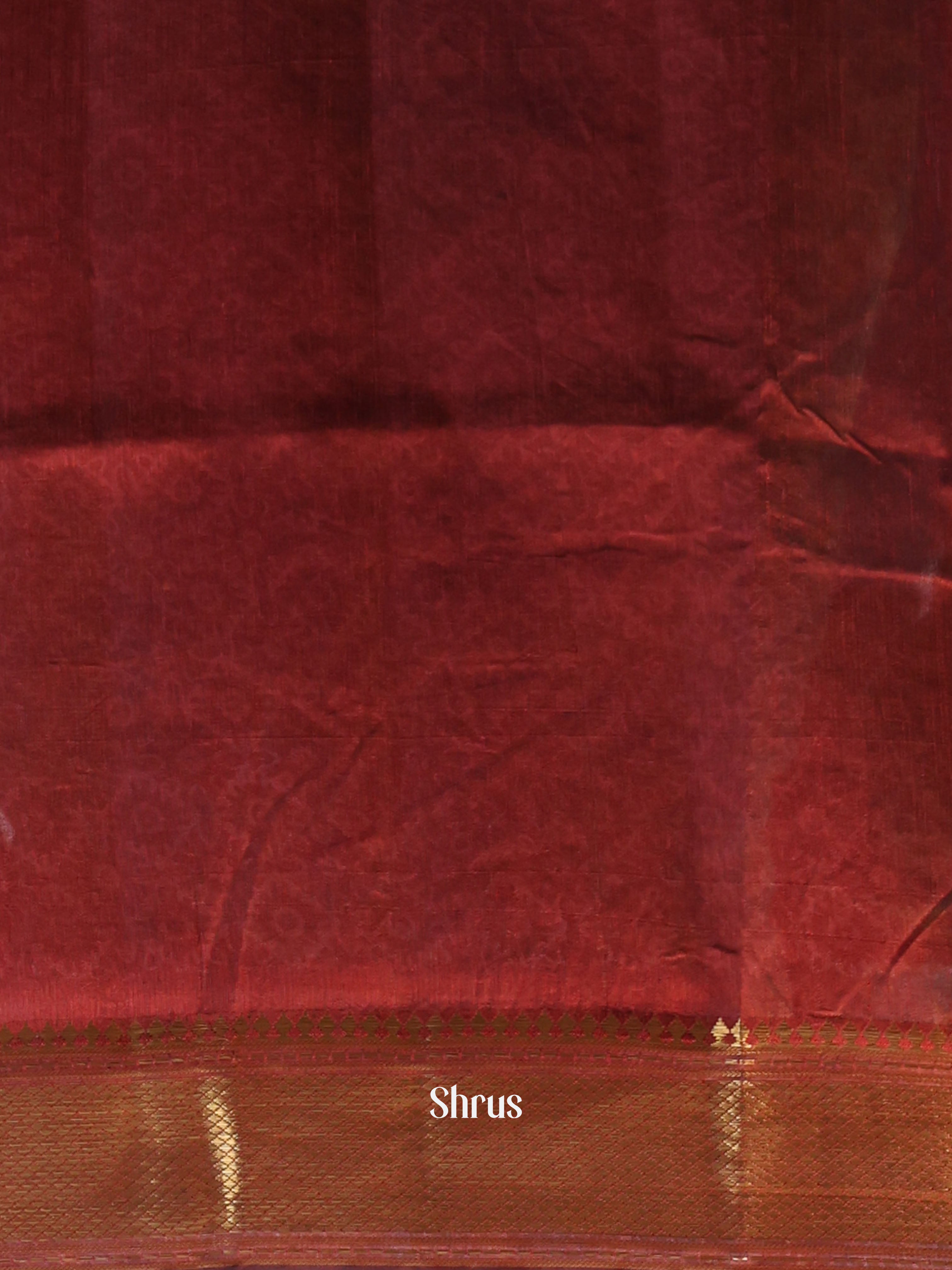 Black & Maroon - Semi Patola Saree - Shop on Shrus.com