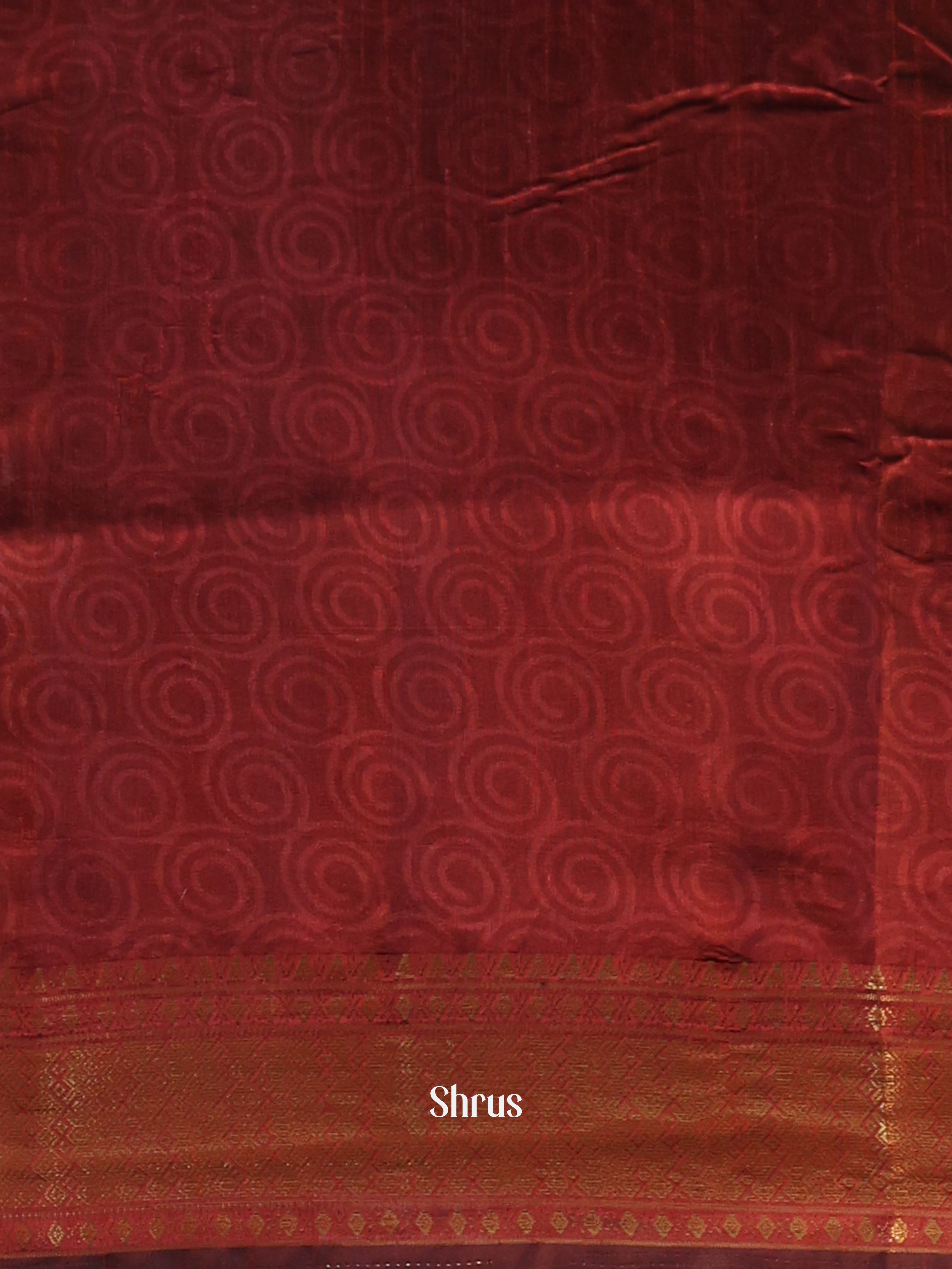 Black & Maroon - Semi Patola Saree - Shop on Shrus.com