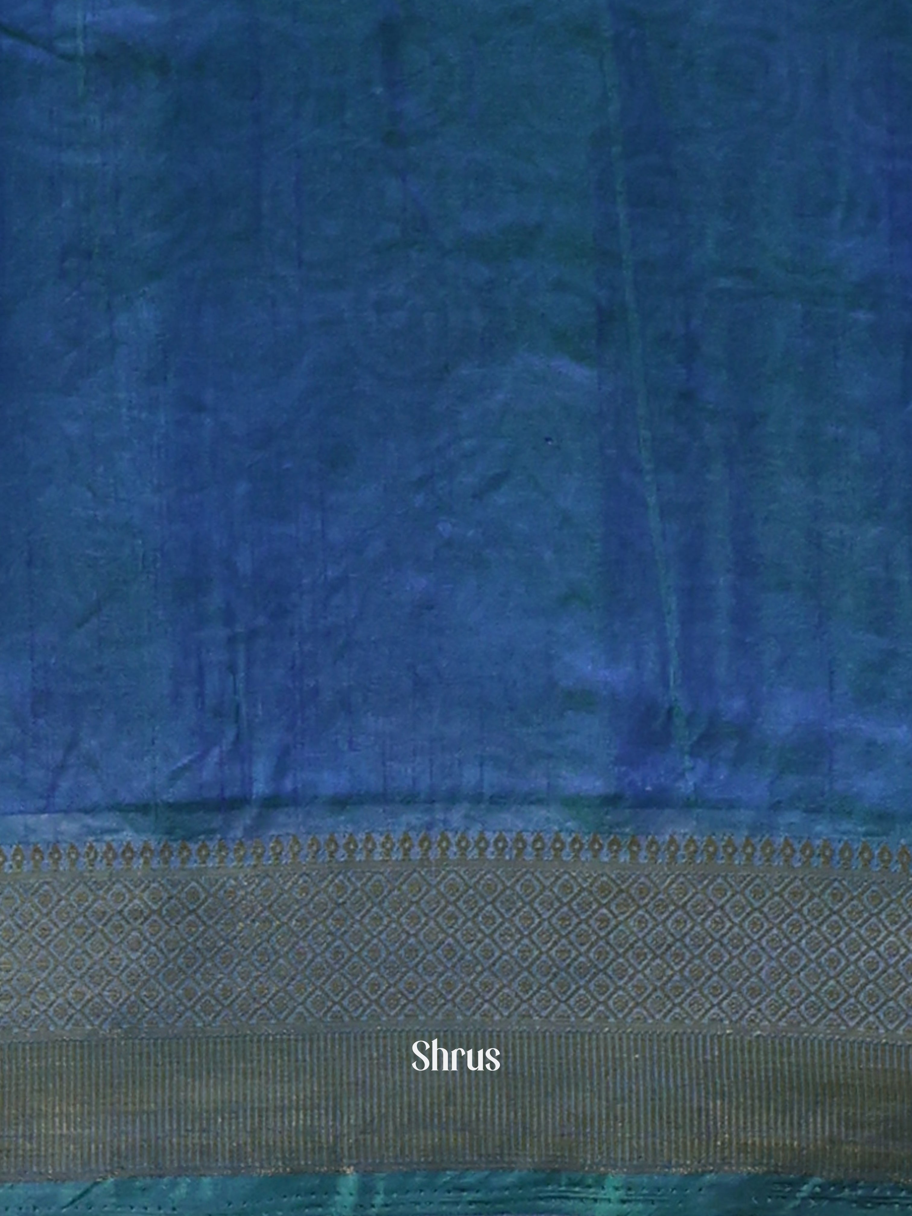 Green & Blue- Semi Patola Saree - Shop on Shrus.com