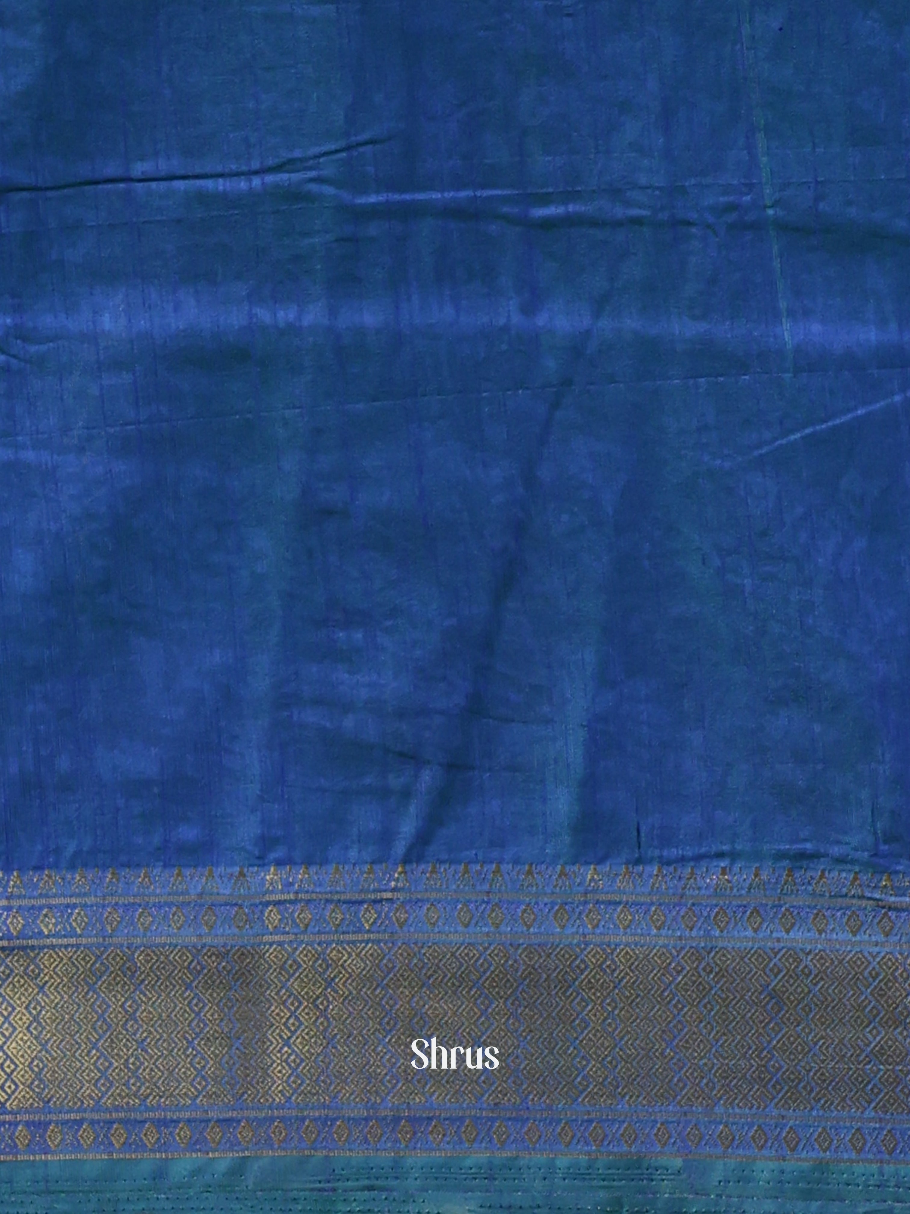 Green & Blue - Semi Patola Saree - Shop on Shrus.com