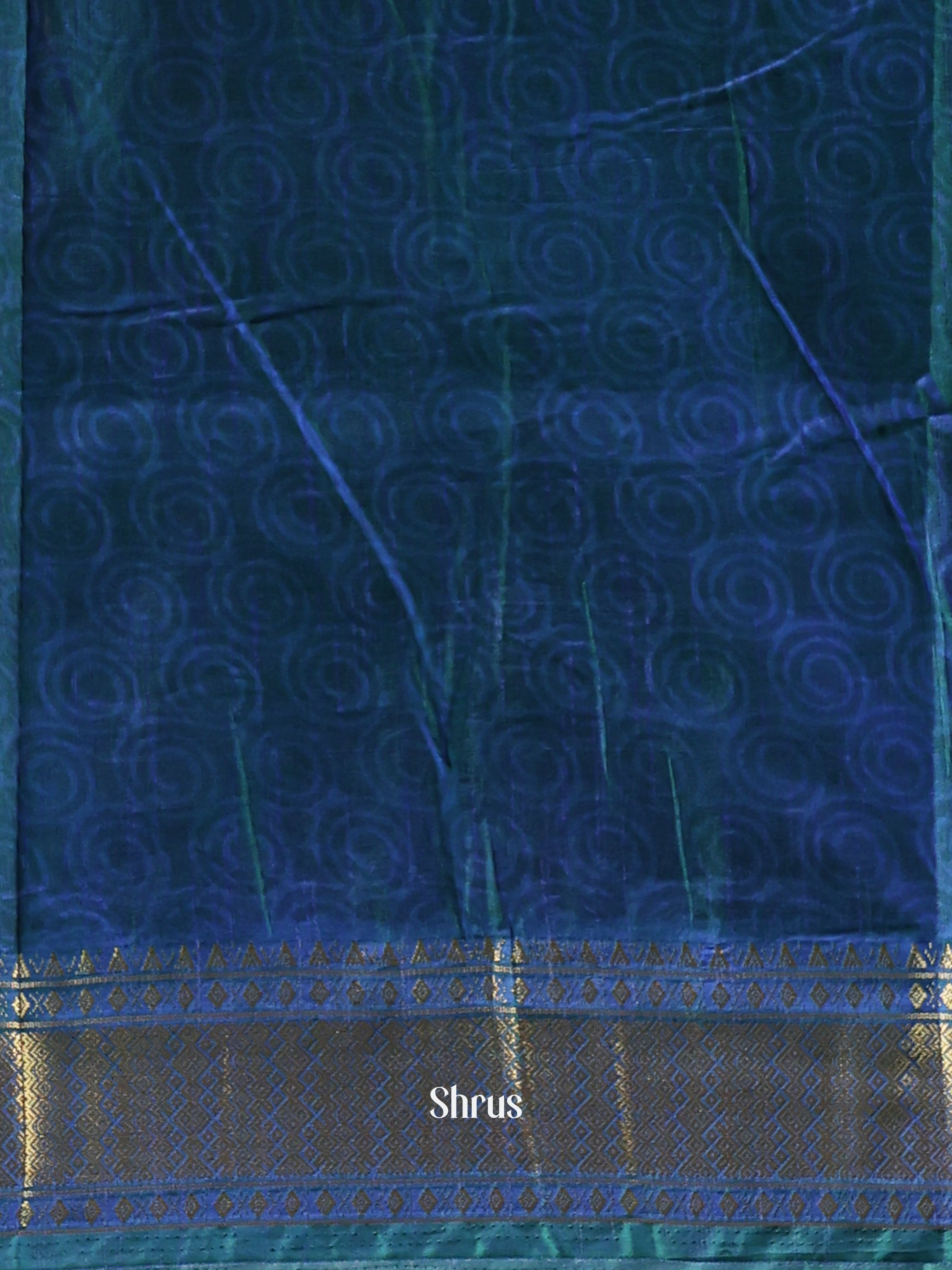 Green & Blue- Semi Patola Saree - Shop on Shrus.com