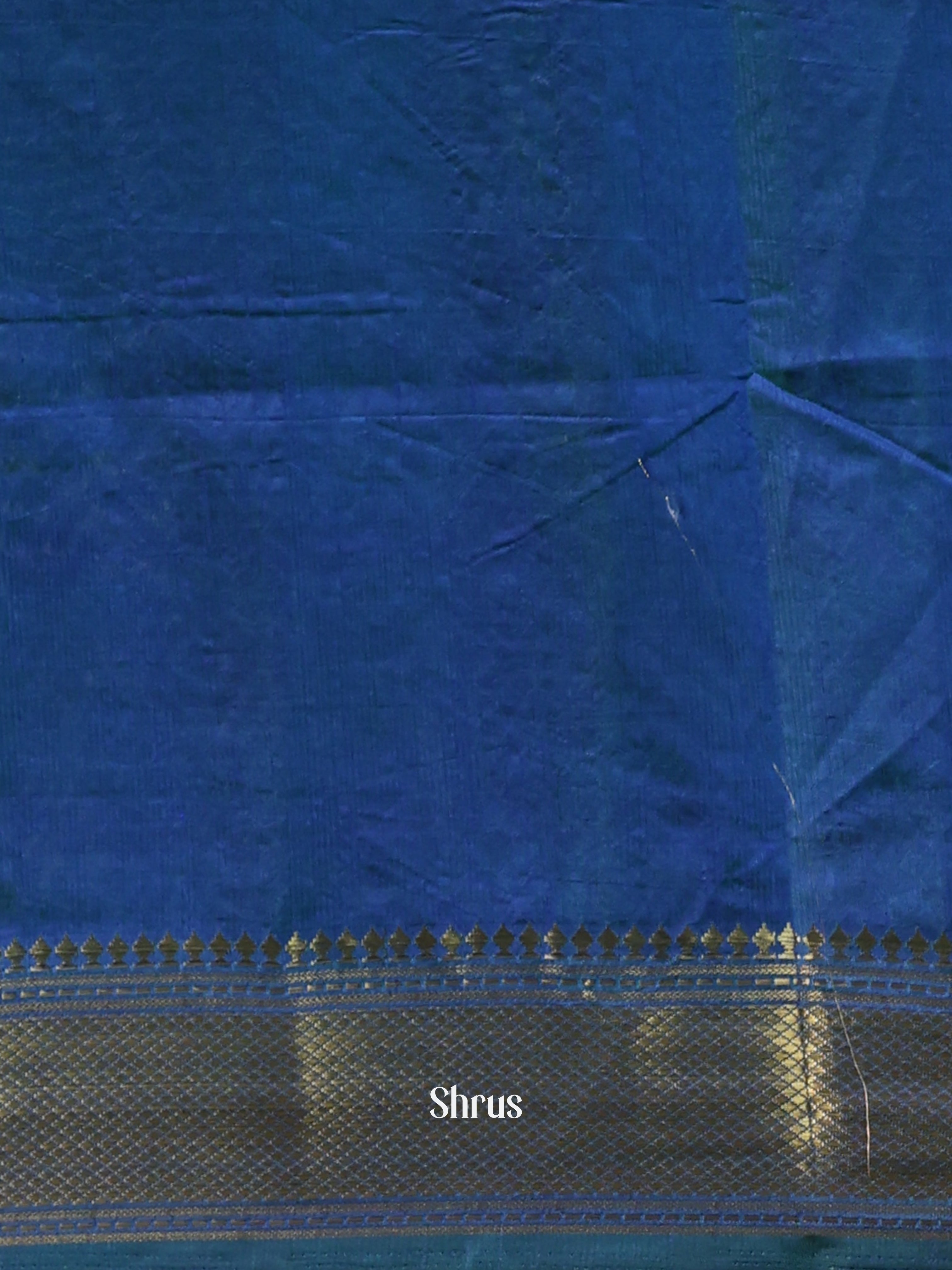 Green & Blue- Semi Patola Saree - Shop on Shrus.com
