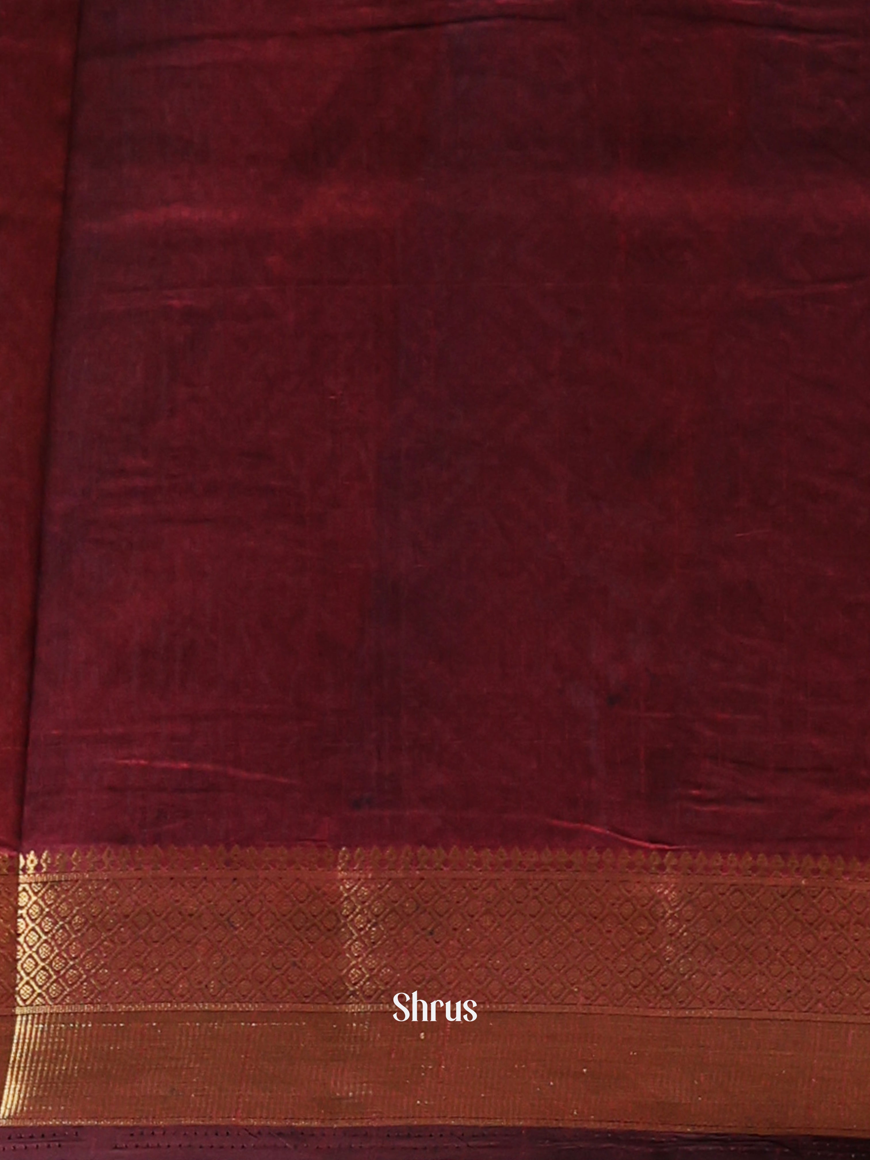 Black & Maroon - Semi Patola Saree - Shop on Shrus.com