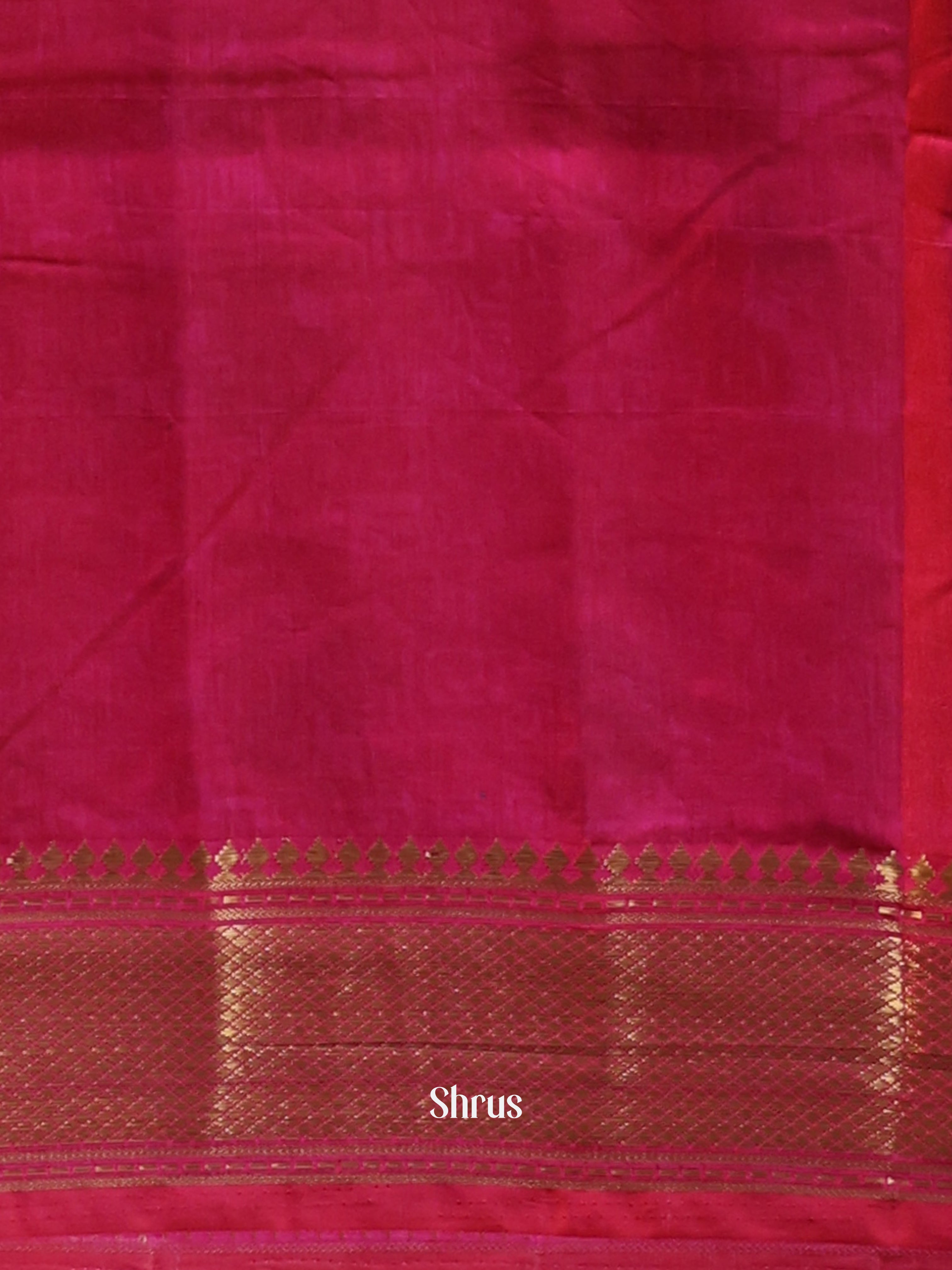 Purple & Pink - Semi Patola Saree - Shop on Shrus.com