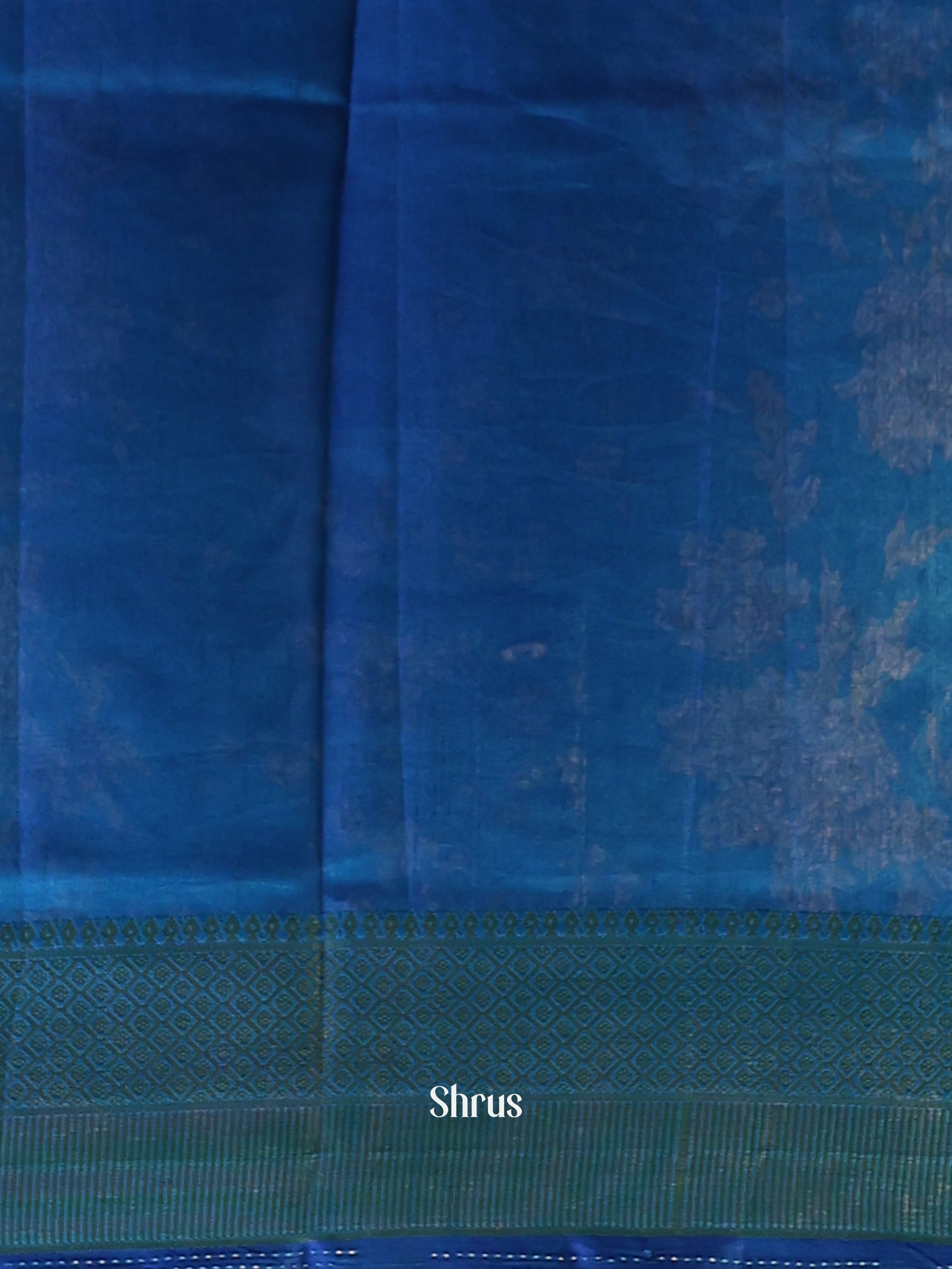 Blue & Purple- Semi Patola Saree - Shop on Shrus.com
