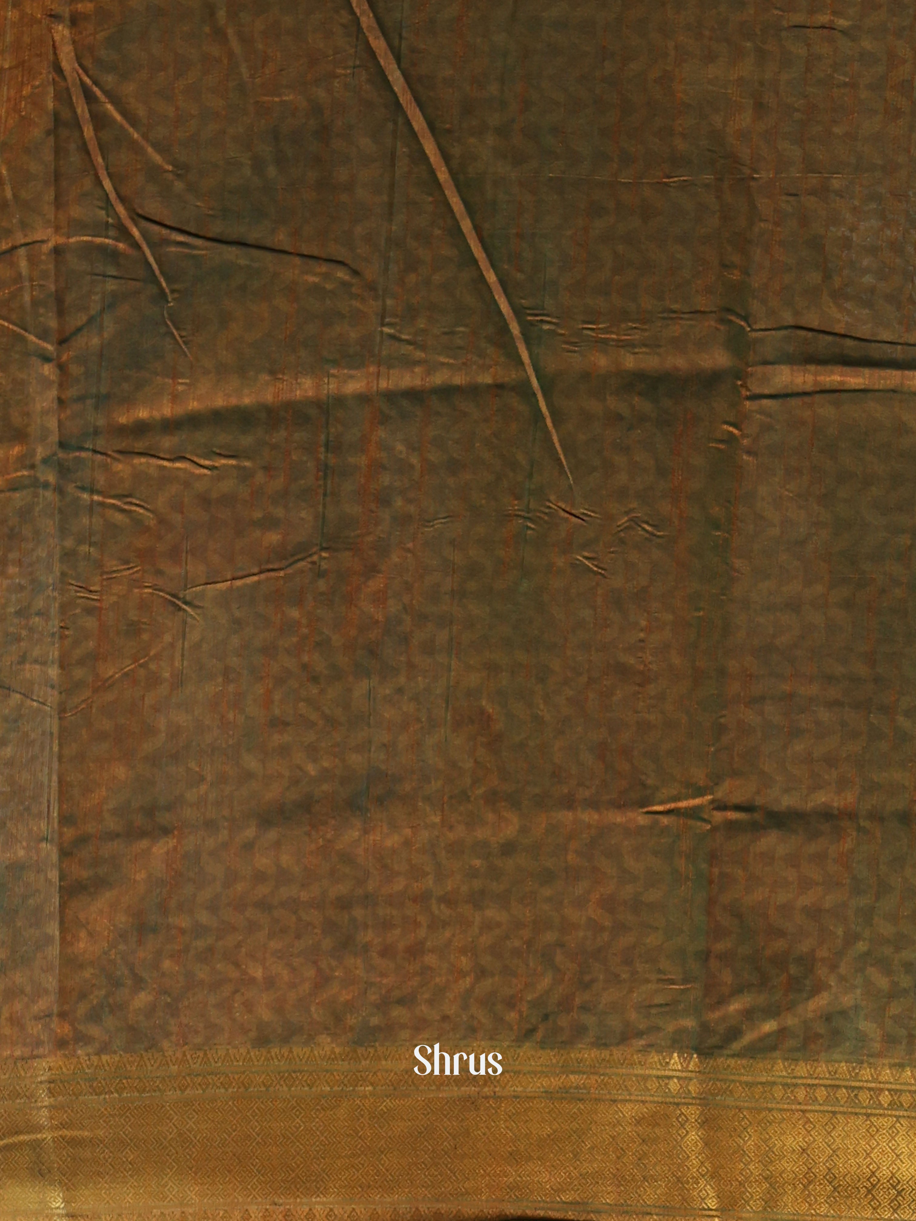 Blue & Green - Semi Patola Saree - Shop on Shrus.com