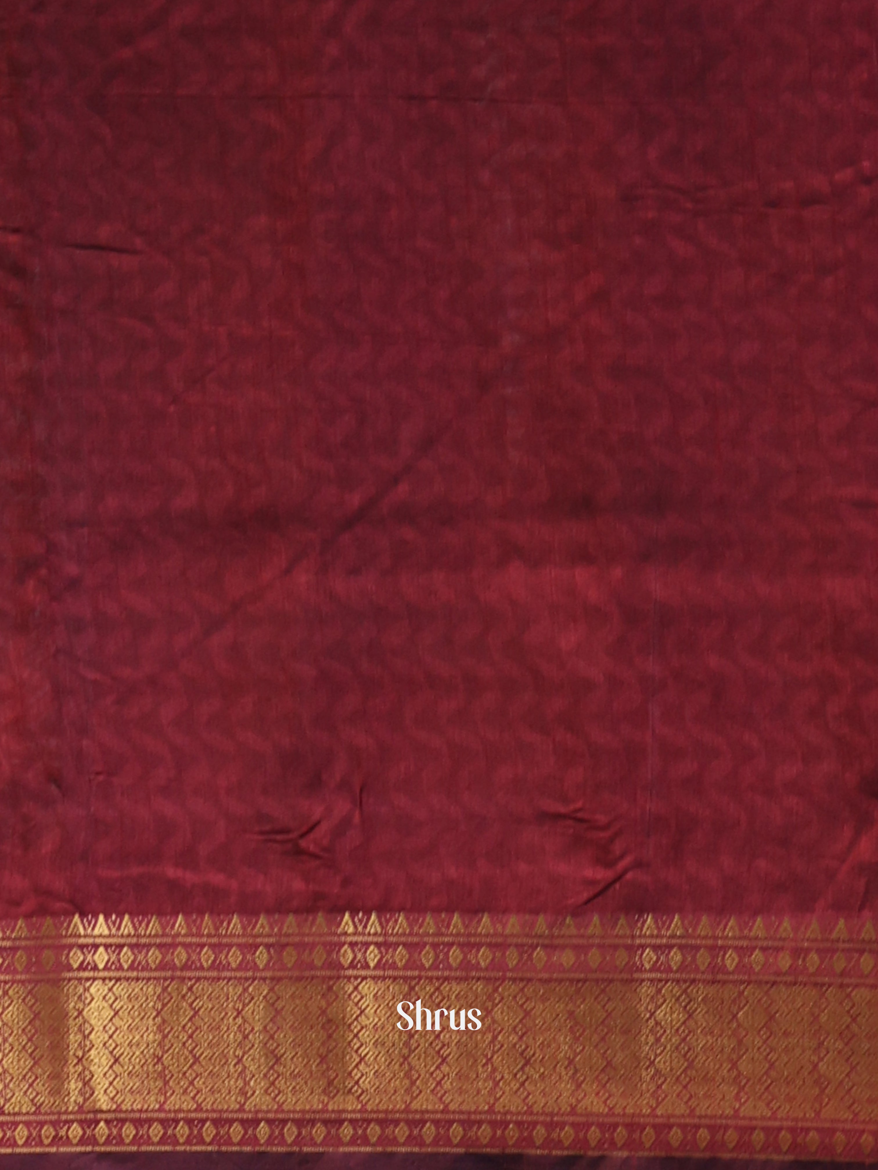 Black & Maroon - Semi Patola Saree - Shop on Shrus.com