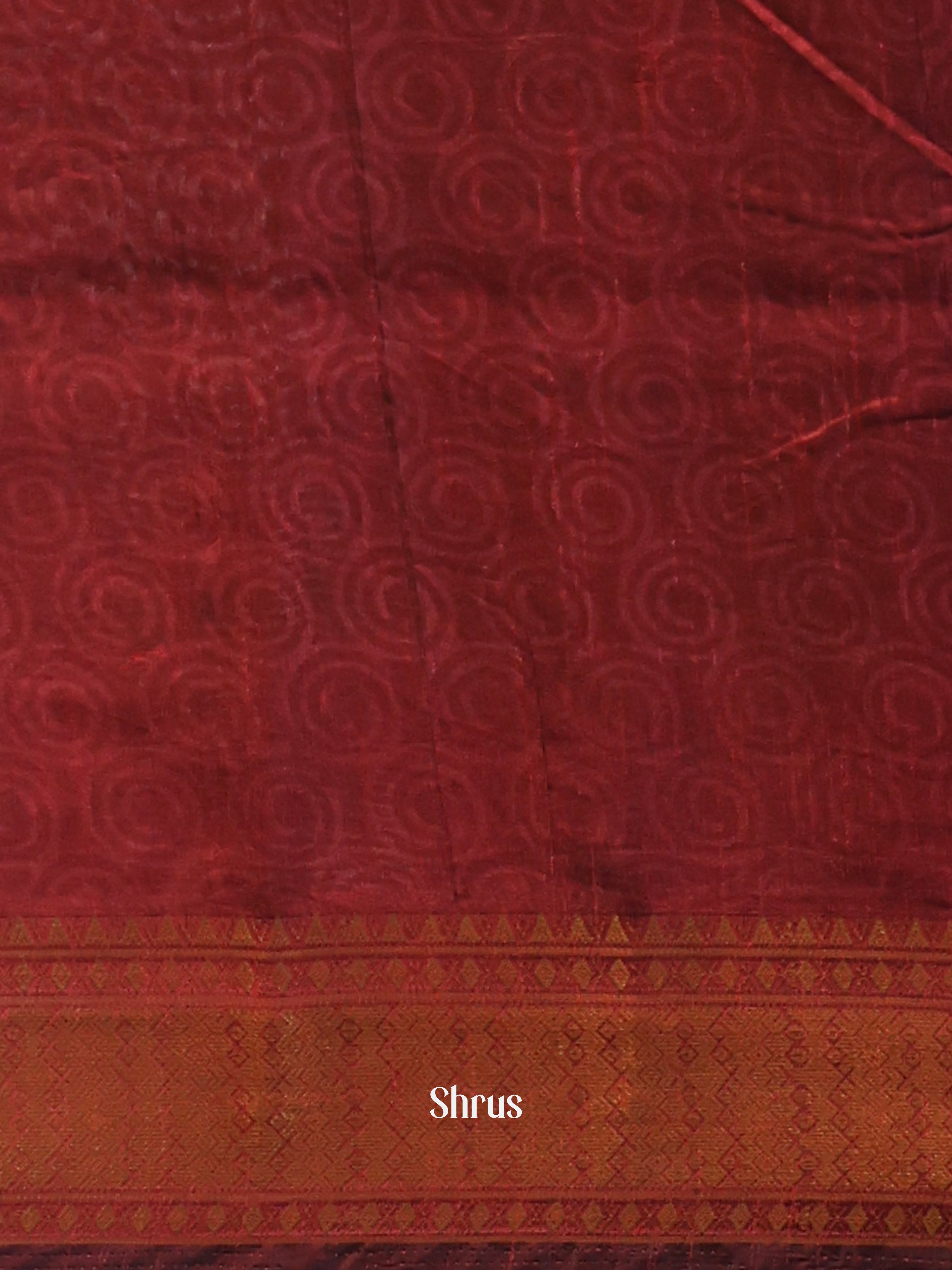 Black & Maroon- Semi Patola Saree - Shop on Shrus.com