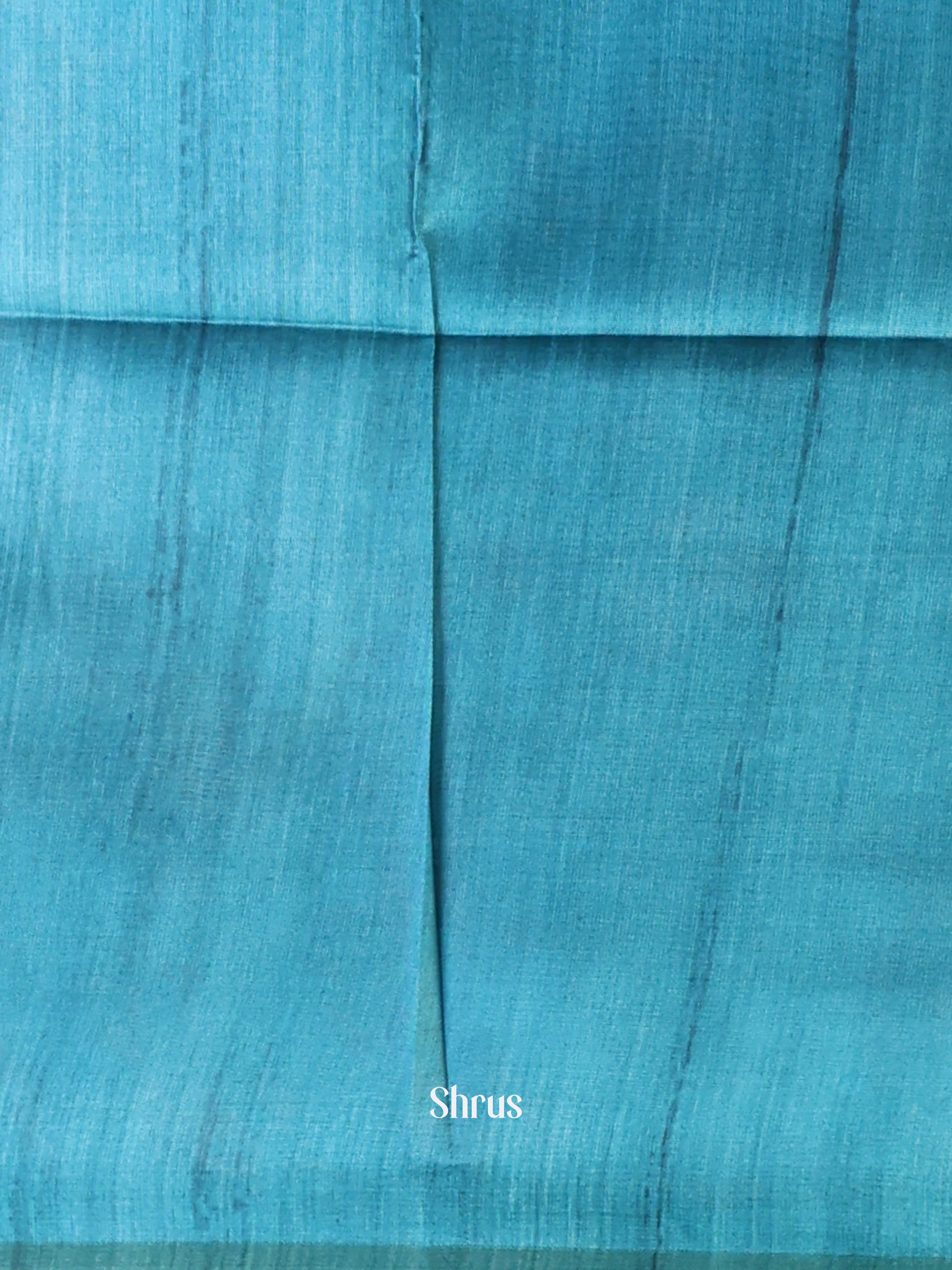 Blue - Champa semitussar Saree - Shop on Shrus.com