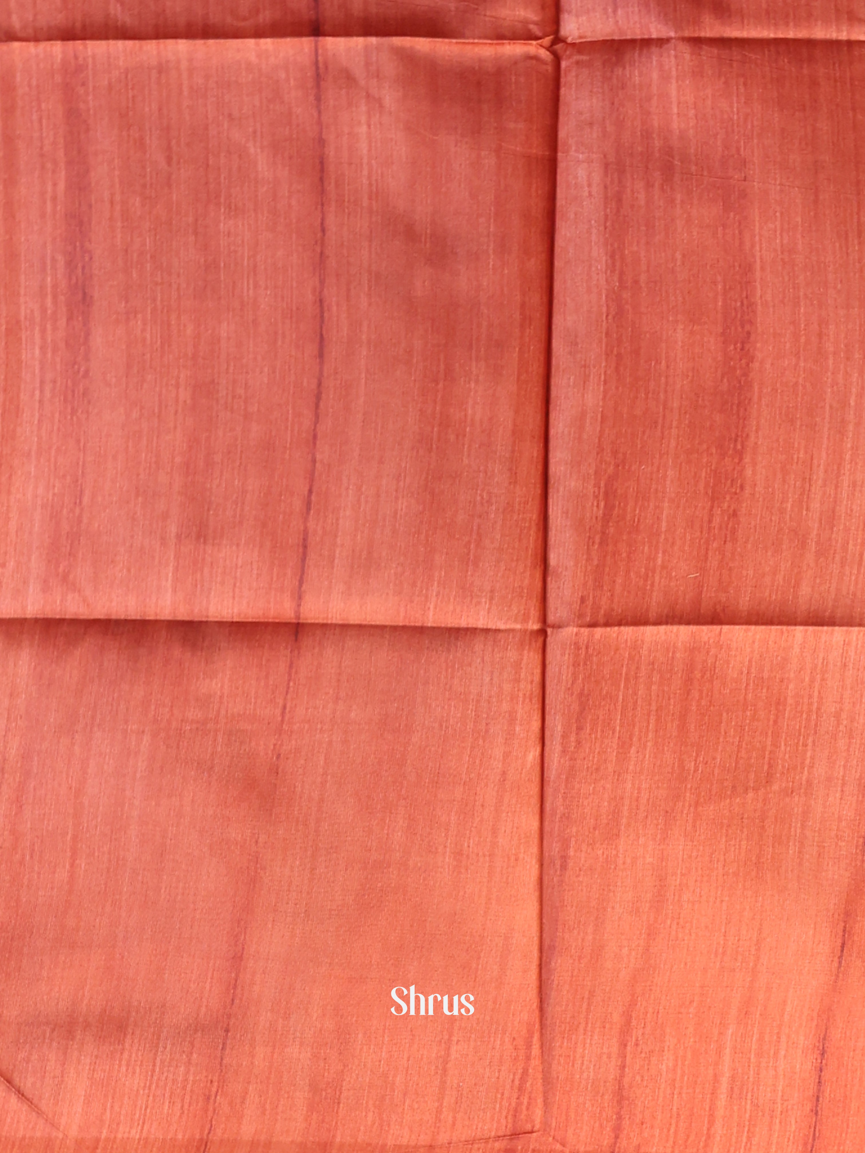 Red - Champa semitussar Saree - Shop on Shrus.com
