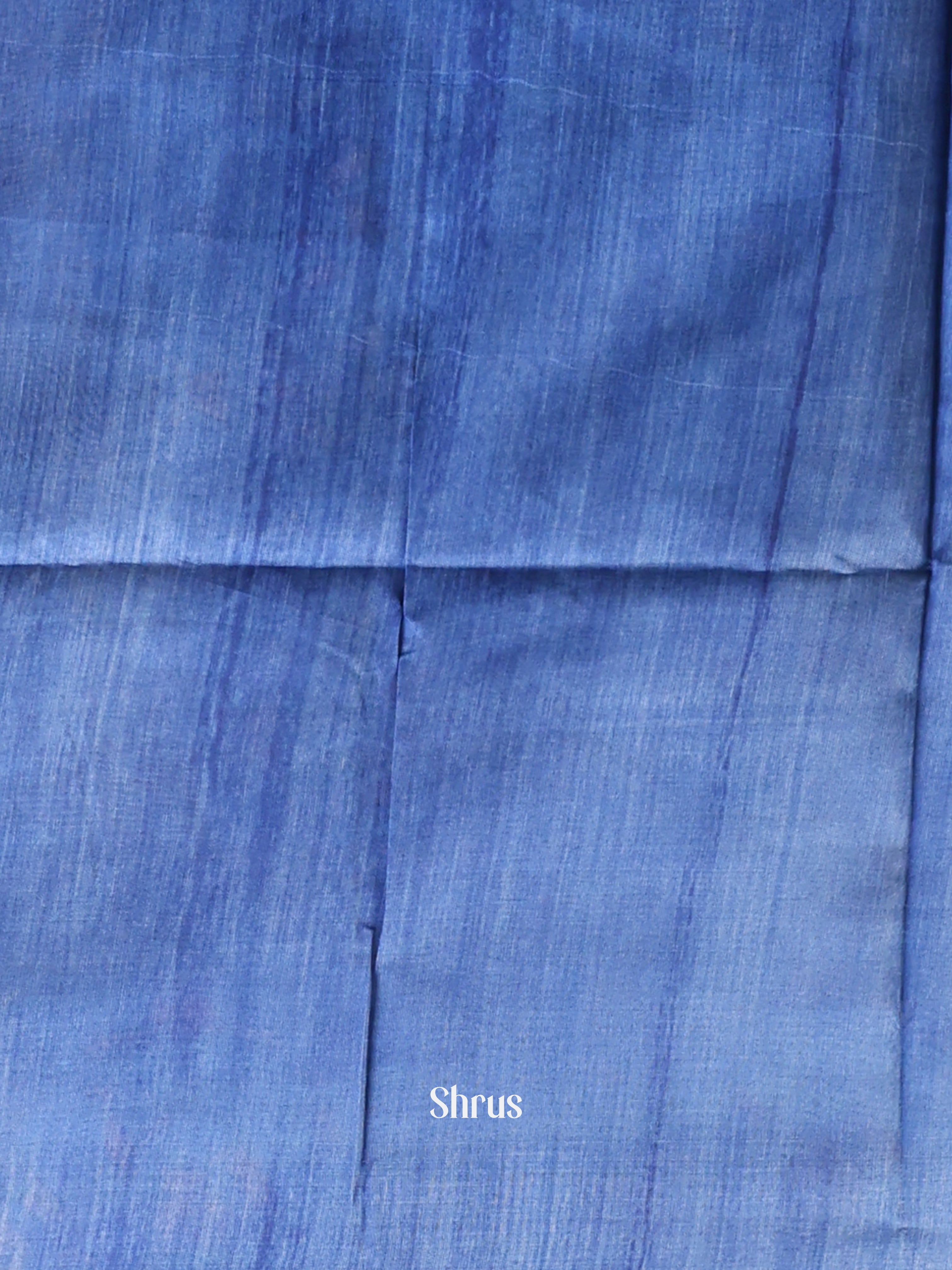 Blue - Champa semitussar Saree - Shop on Shrus.com