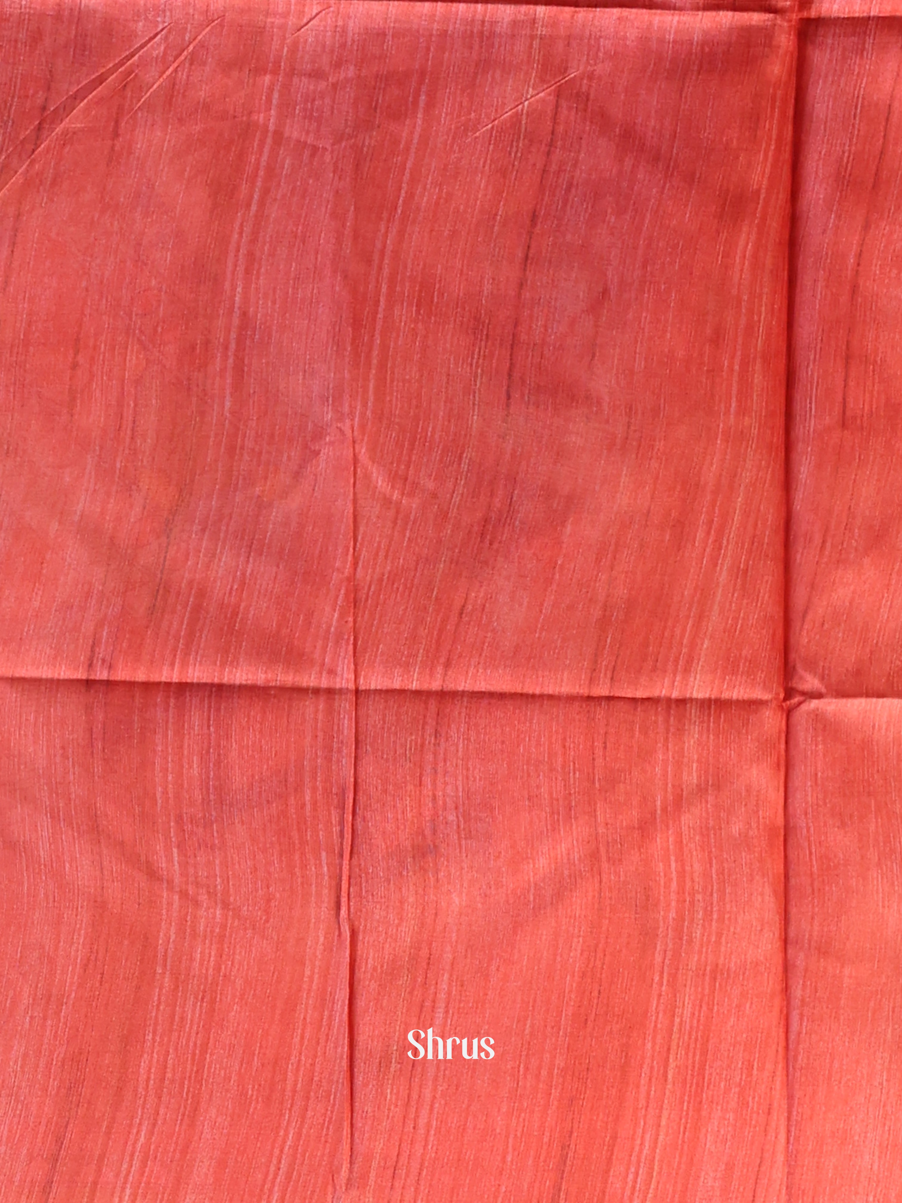 Beige & Red - Champa semitussar Saree - Shop on Shrus.com