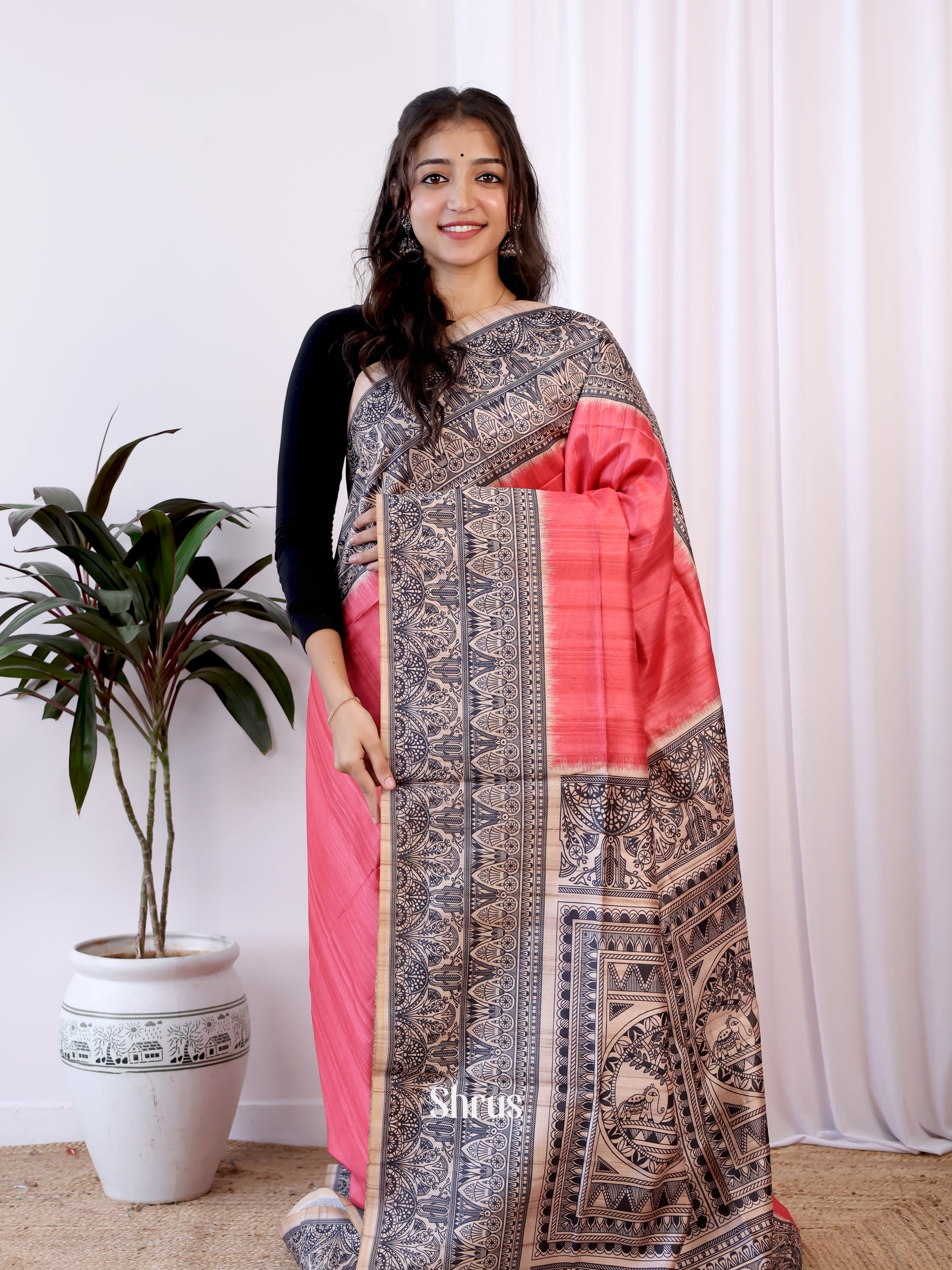 CJS17514 - Champa semitussar Saree - Shop on Shrus.com