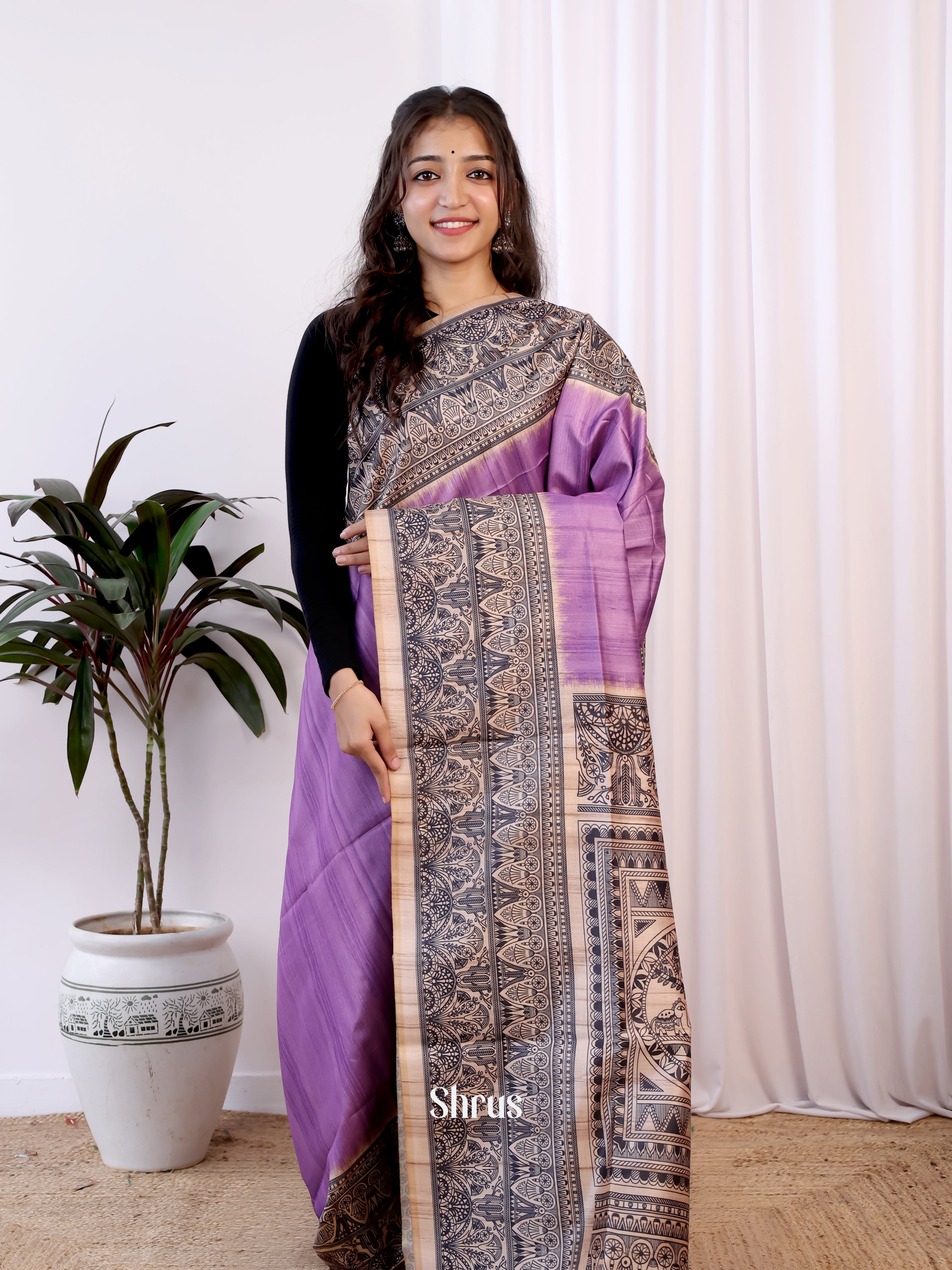 CJS17517 - Champa semitussar Saree - Shop on Shrus.com