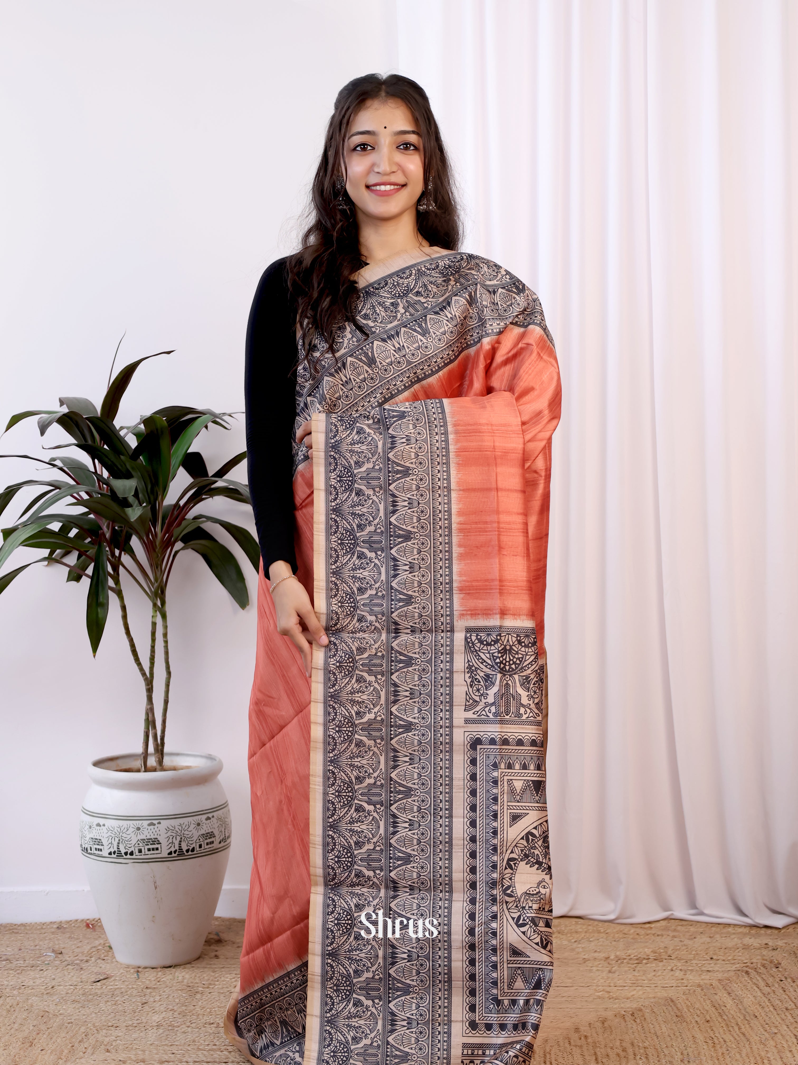 CJS17518 - Champa semitussar Saree - Shop on Shrus.com
