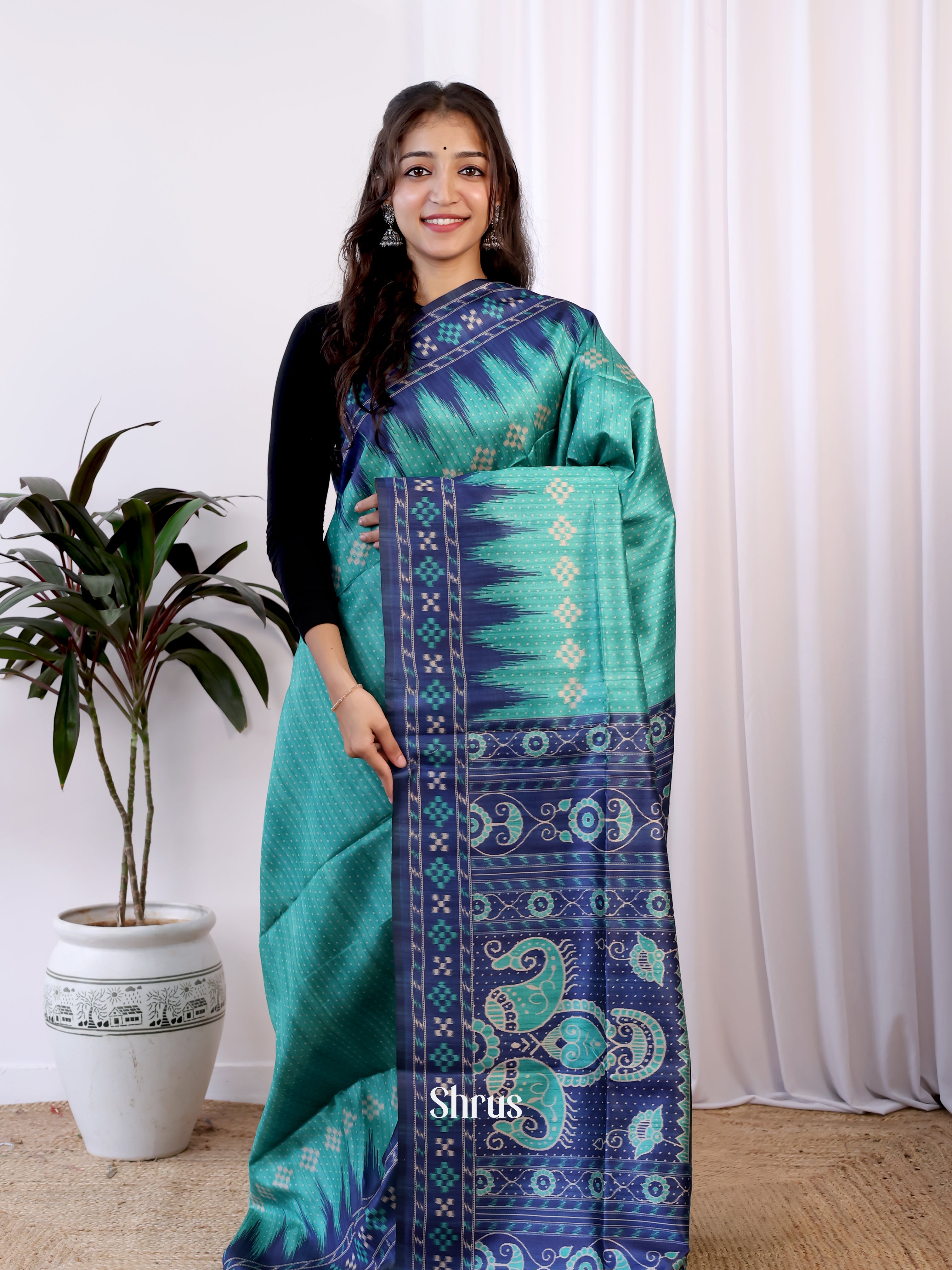 CJS17519 - Champa semitussar Saree - Shop on Shrus.com