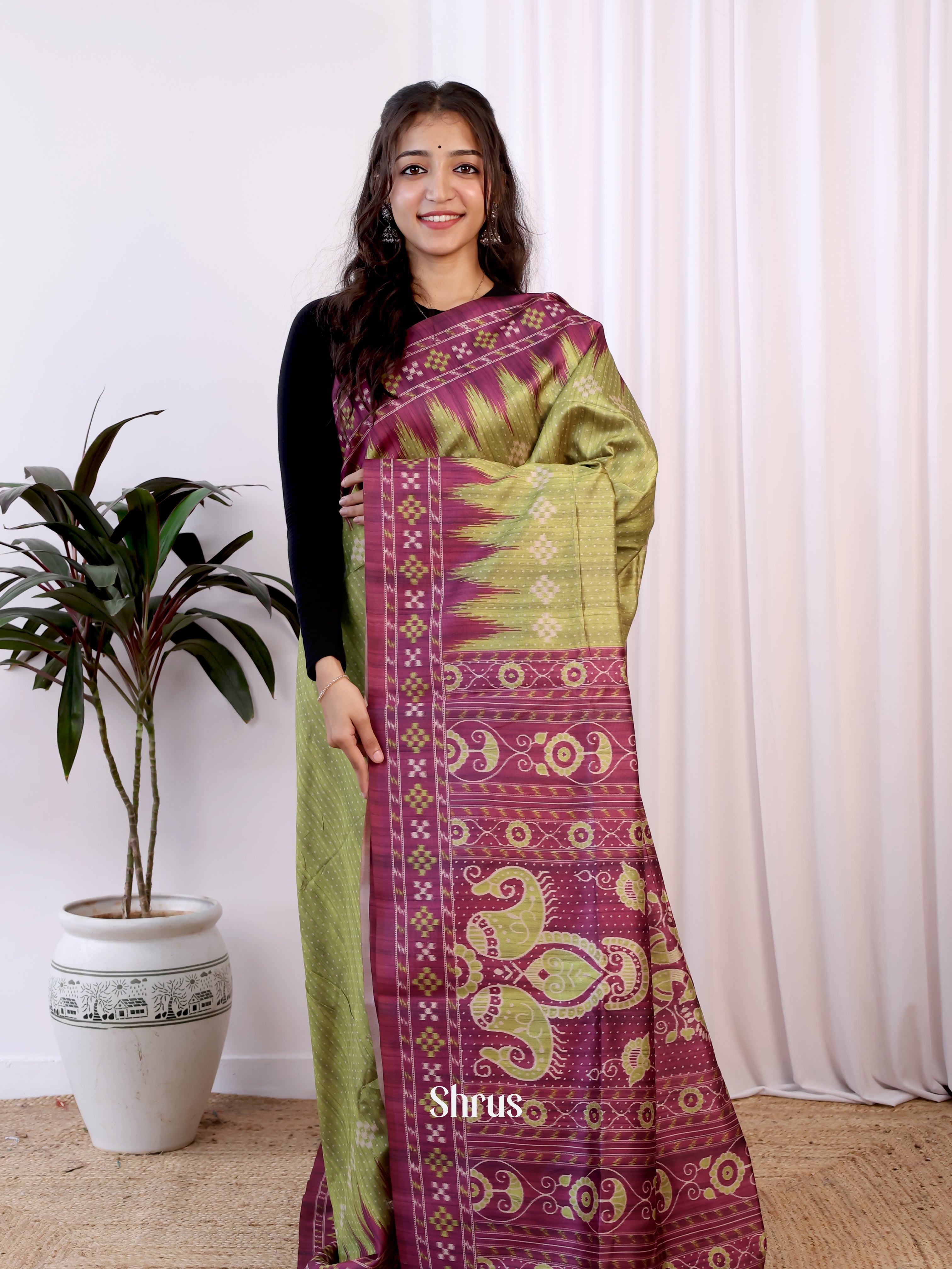CJS17522 - Champa semitussar Saree - Shop on Shrus.com