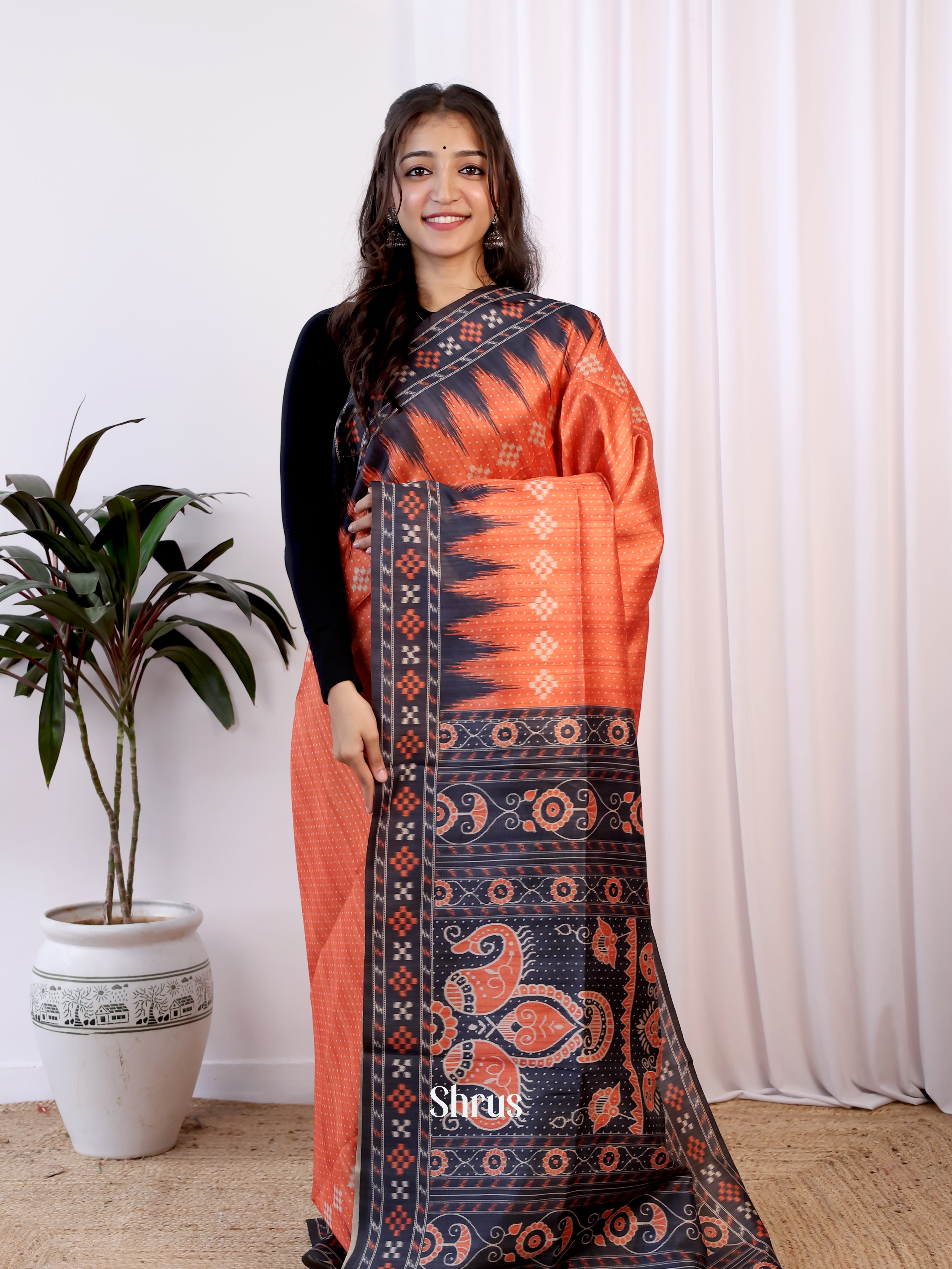 CJS17524 - Champa semitussar Saree - Shop on Shrus.com
