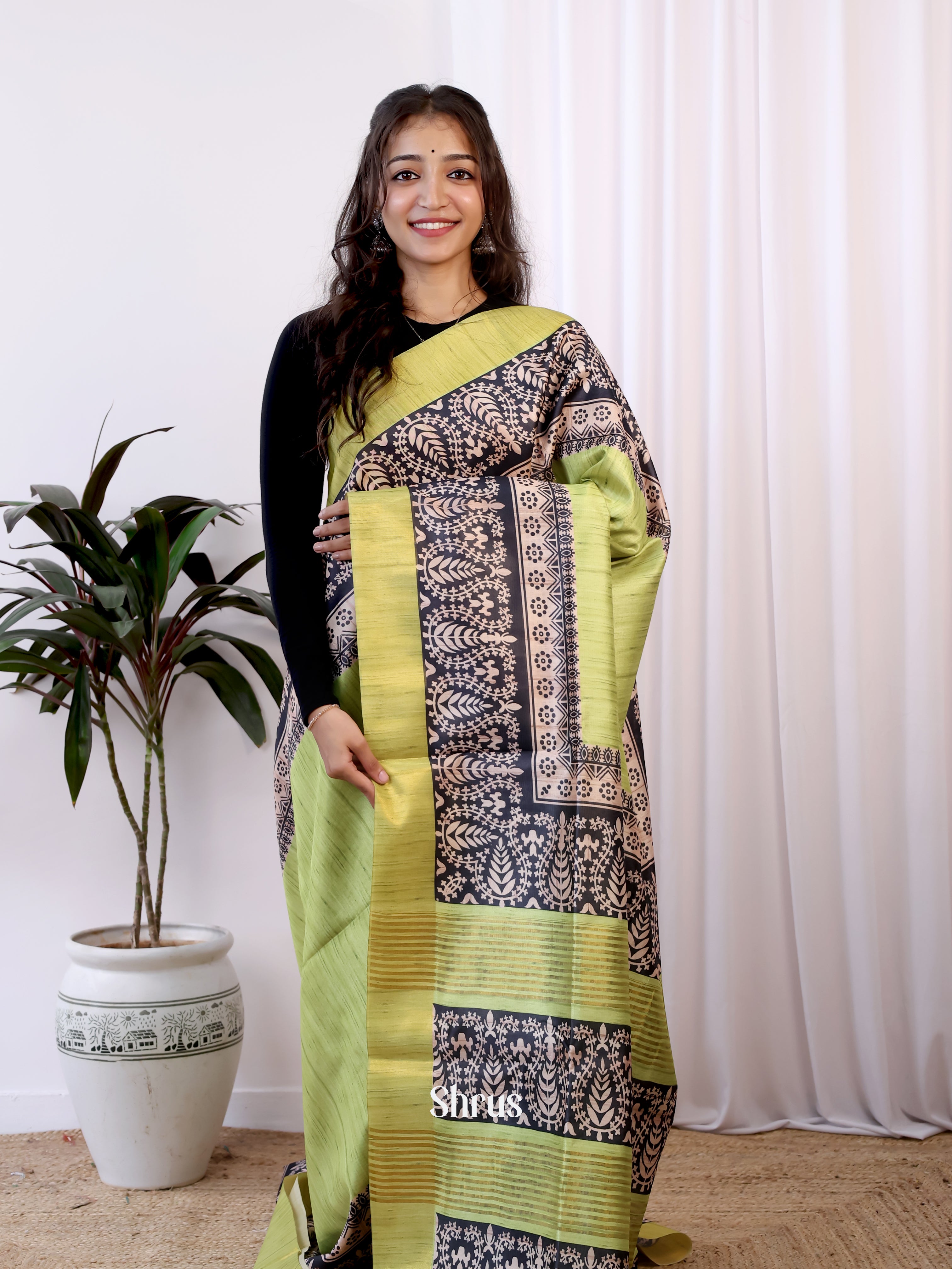 CJS17526 - Champa semitussar Saree - Shop on Shrus.com