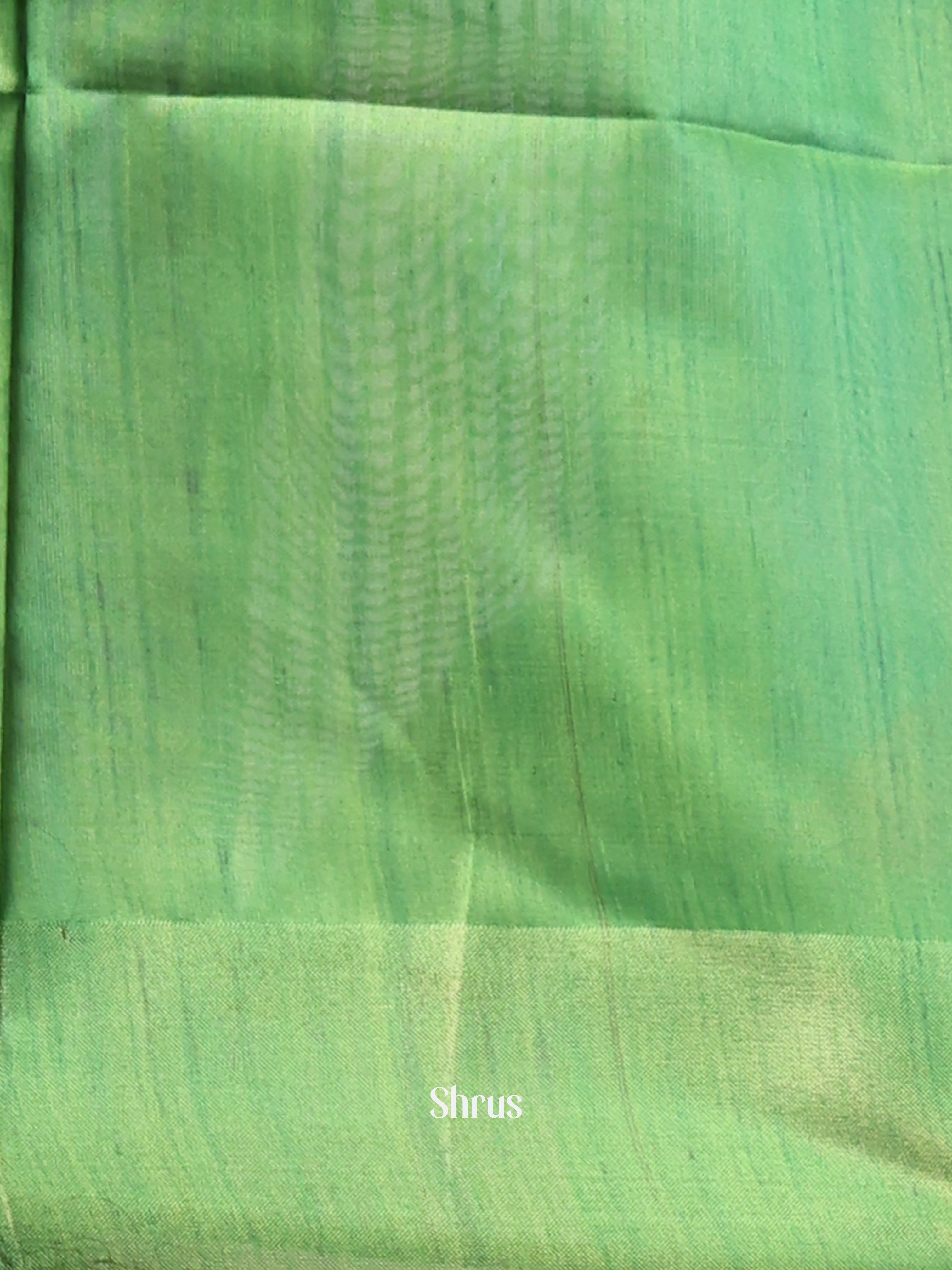 Peach & Green - Champa semitussar Saree - Shop on Shrus.com
