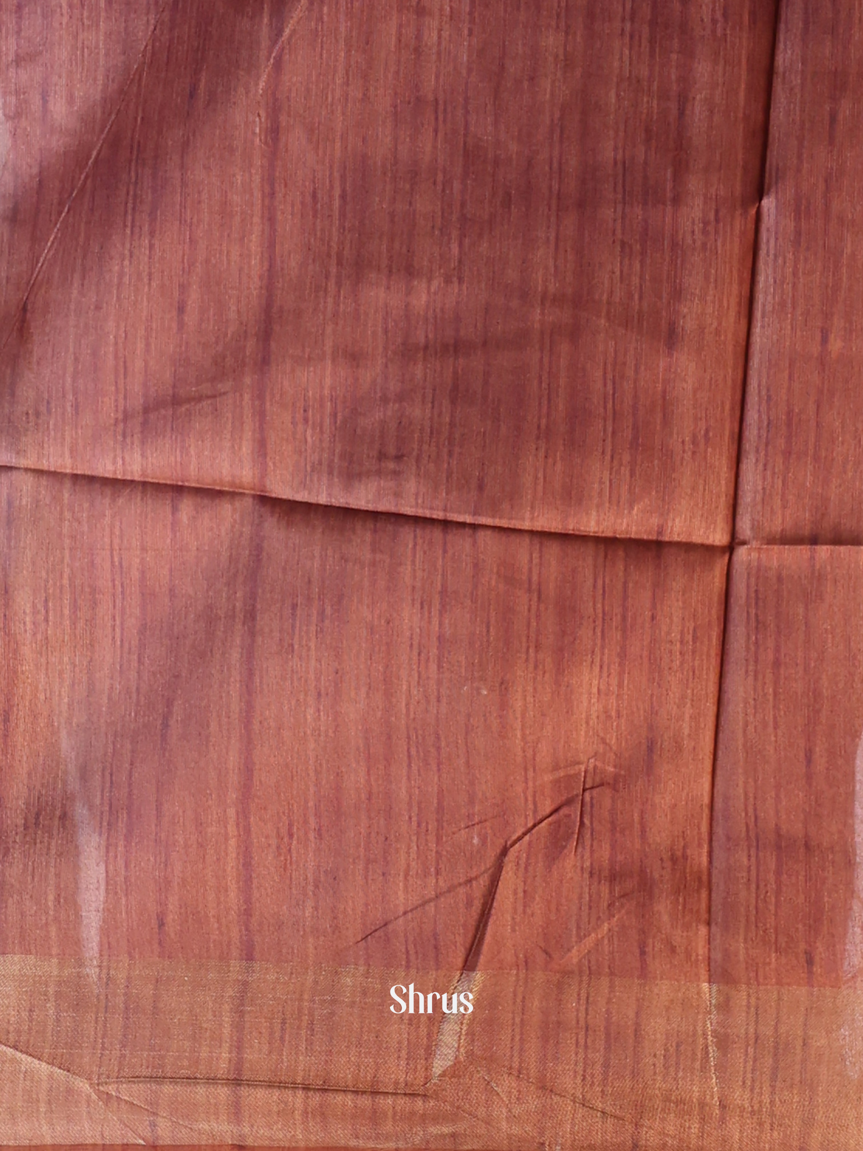 Lite Brown & Brown - Champa semitussar Saree - Shop on Shrus.com