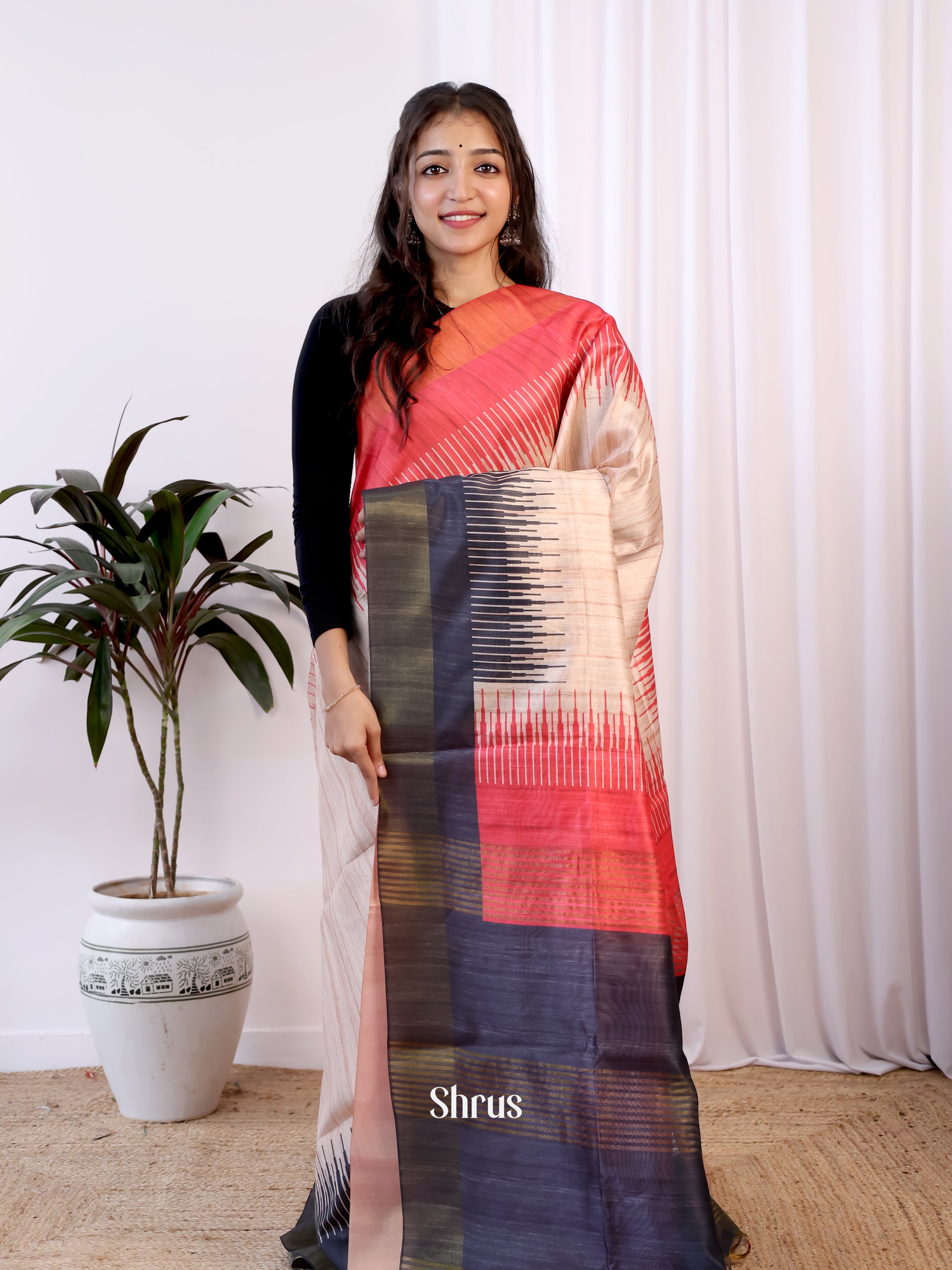CJS17544 - Champa semitussar Saree - Shop on Shrus.com