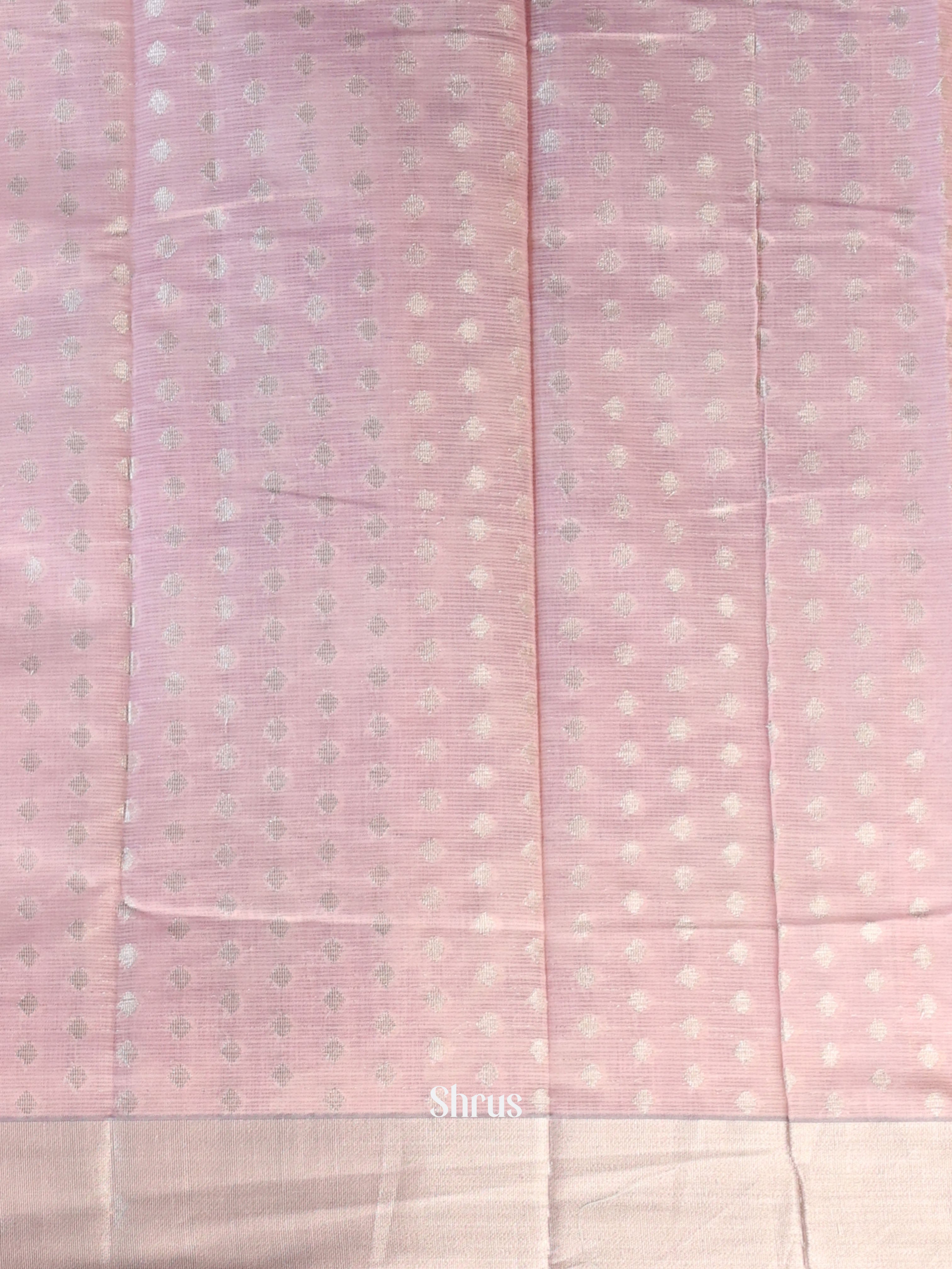 Pink & Grey - Kora Banarasi Saree - Shop on Shrus.com