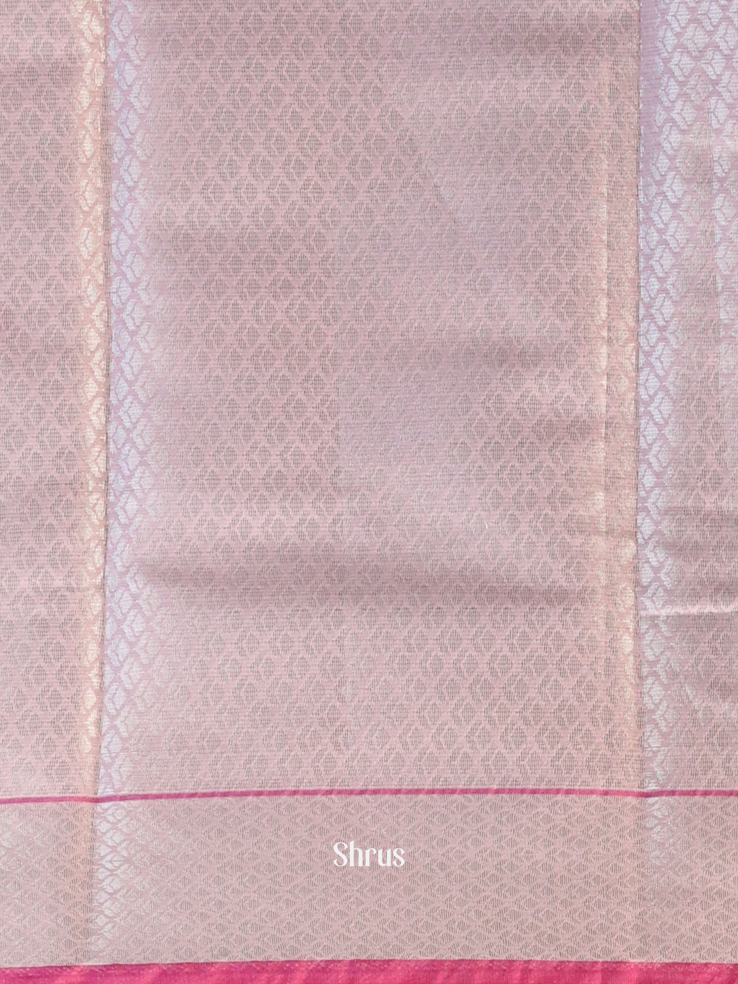 Baby Pink & Pink - Kora Banarasi Saree - Shop on Shrus.com