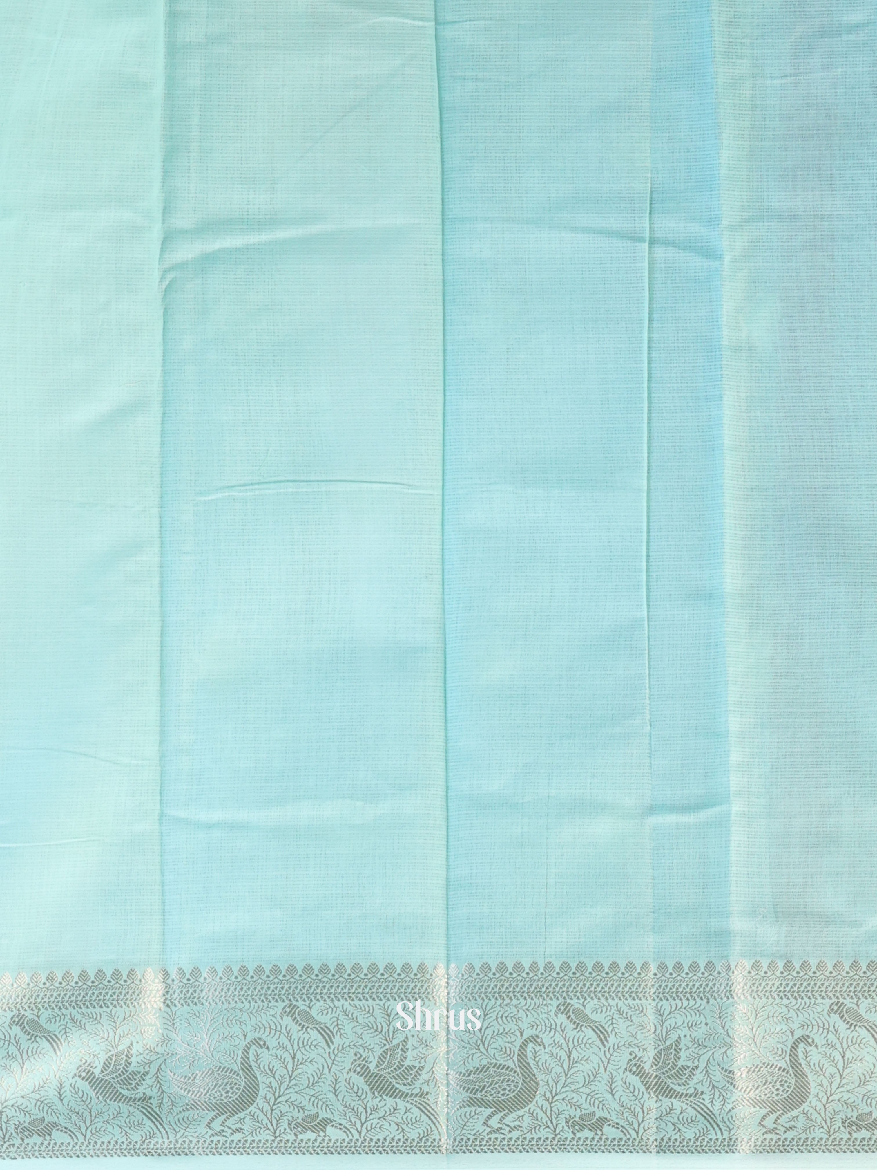 Blue- Kora Banarasi Saree - Shop on Shrus.com