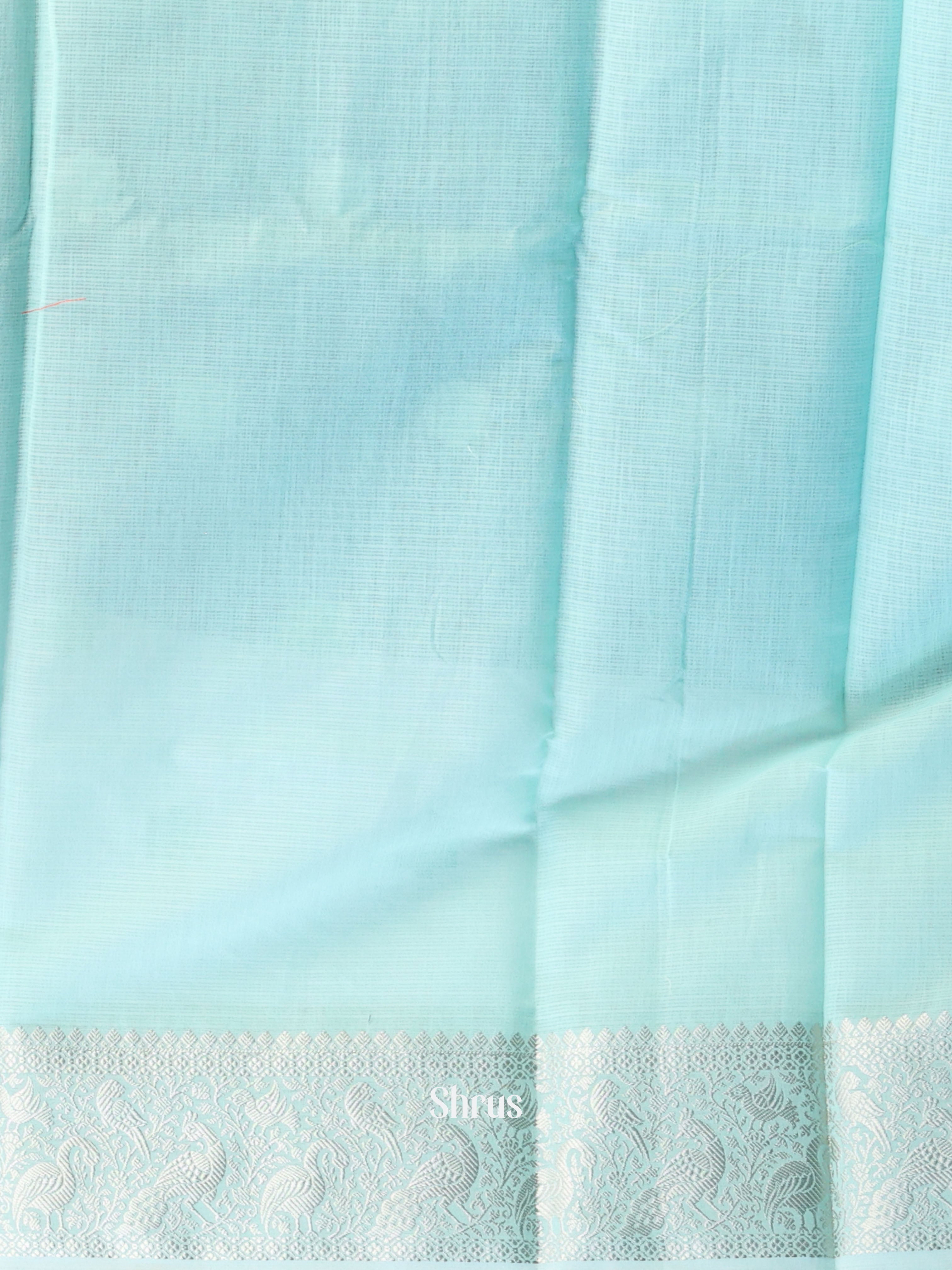 Blue- Kora Banarasi Saree - Shop on Shrus.com