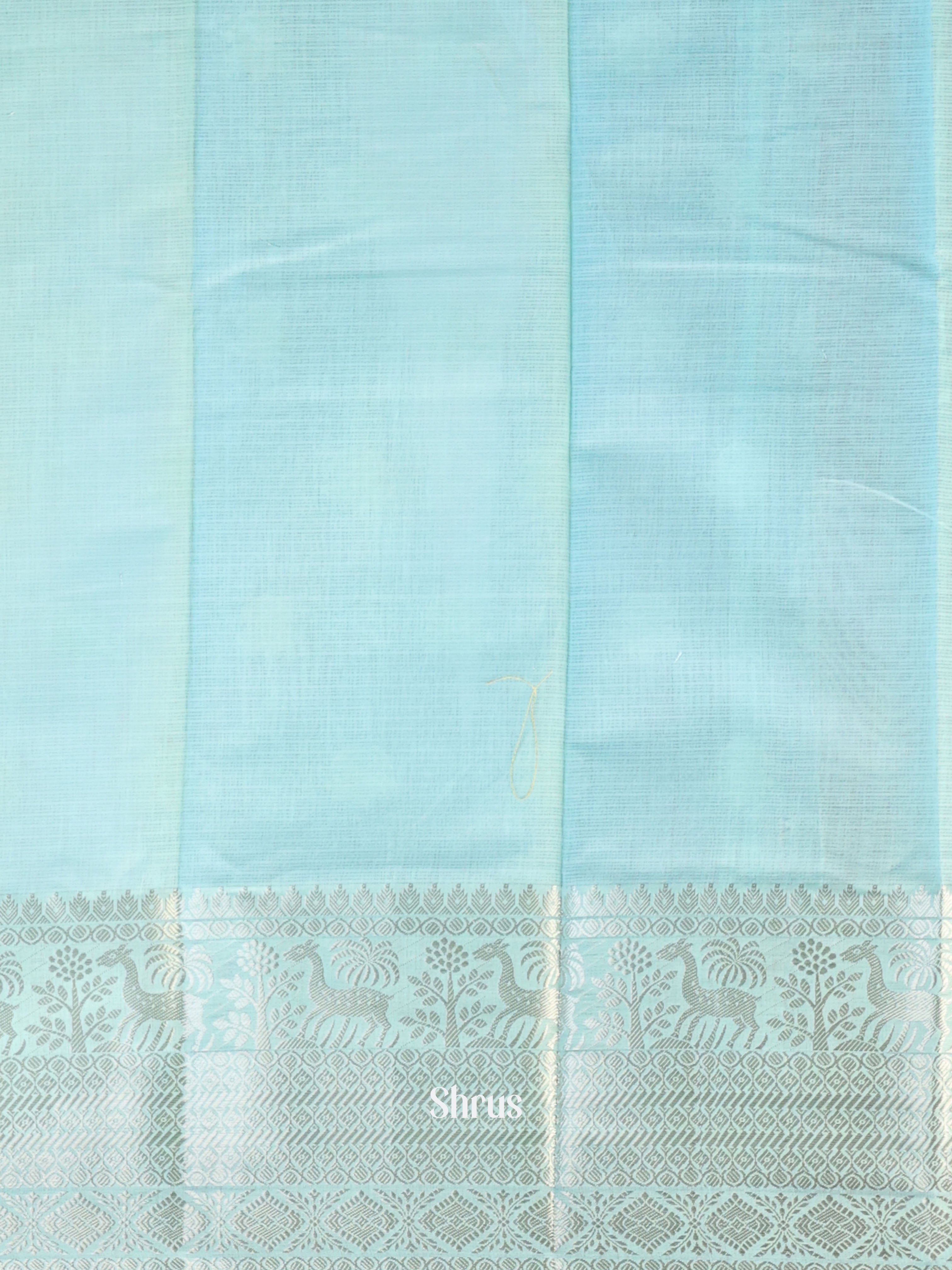 Blue- Kora Banarasi Saree - Shop on Shrus.com