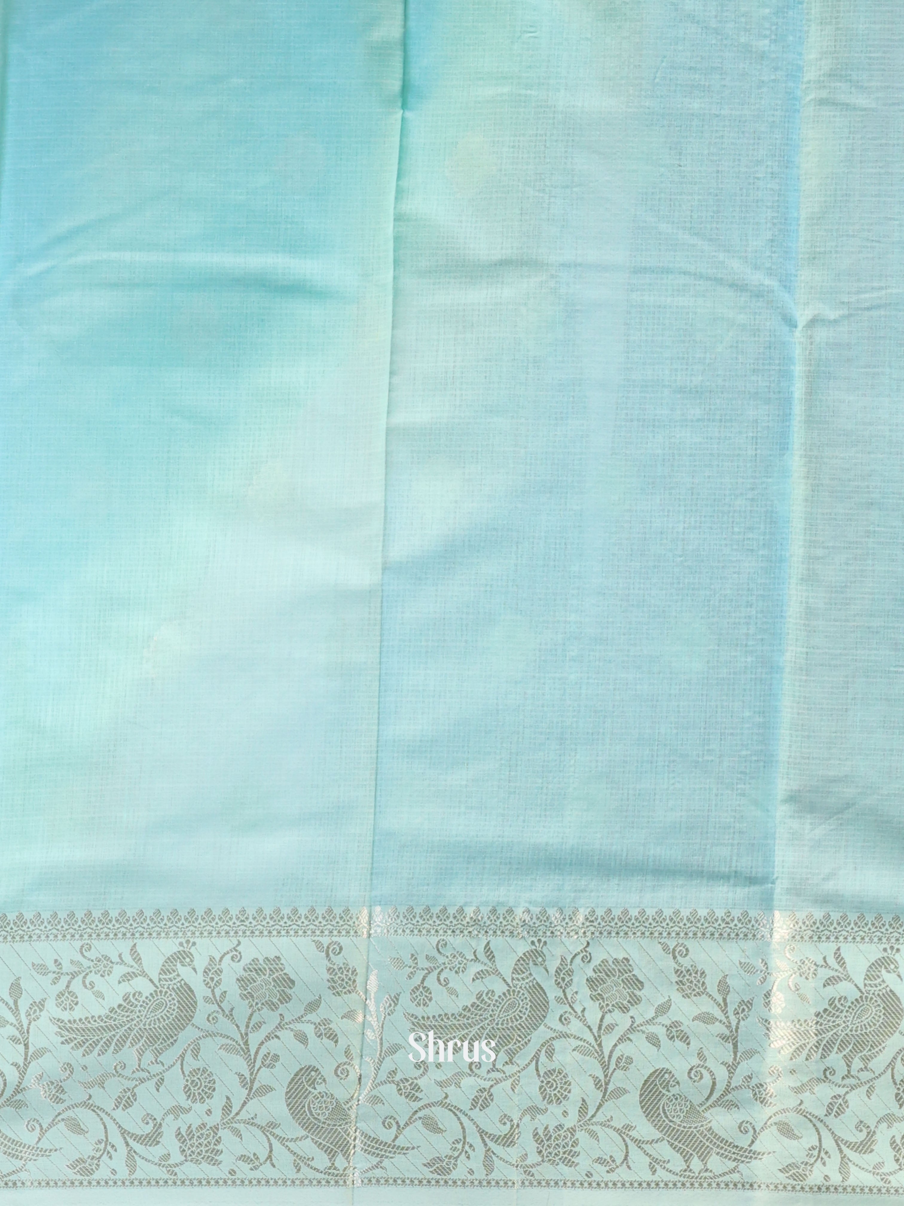 Blue - Kora Banarasi Saree - Shop on Shrus.com