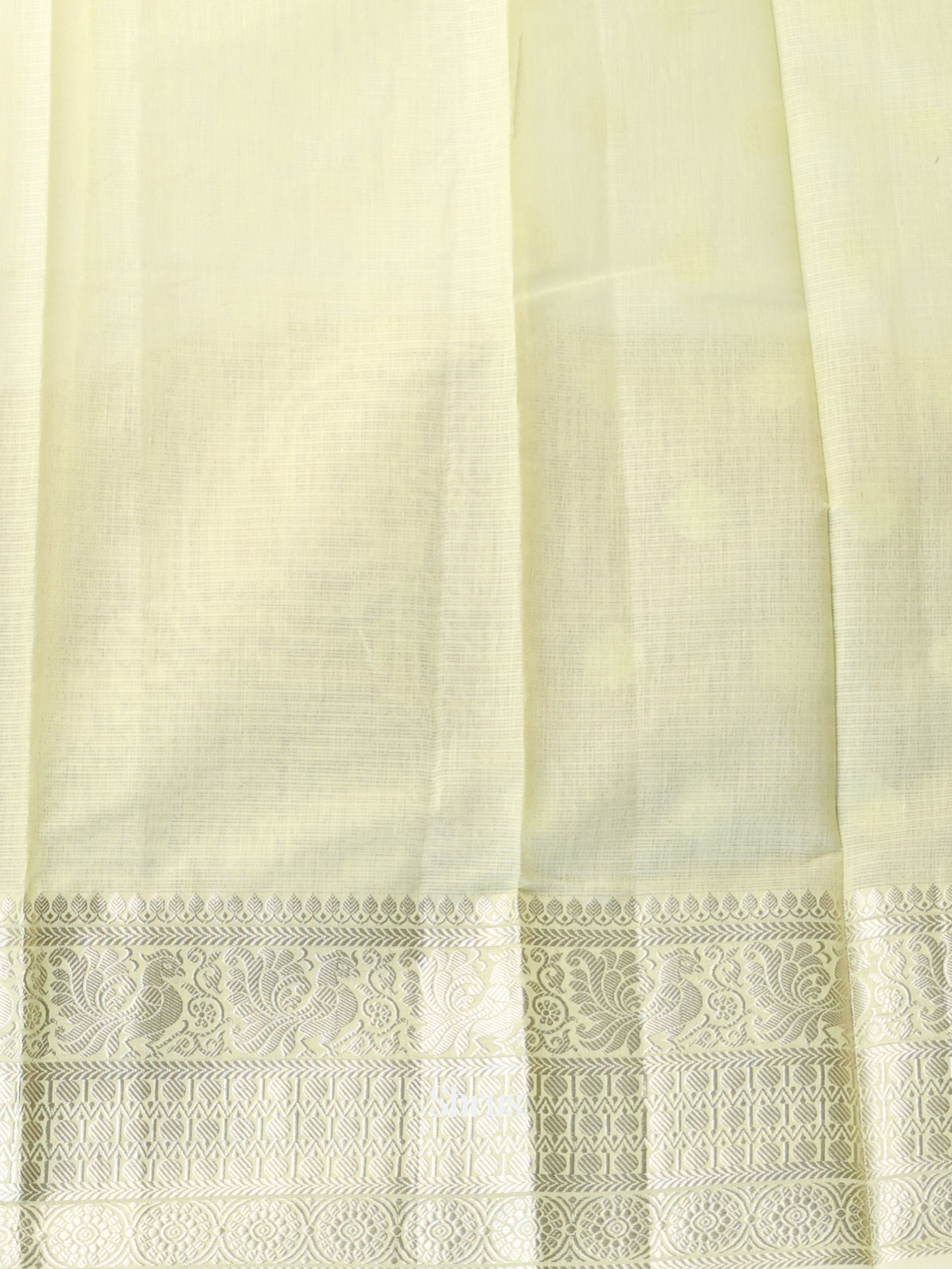 Lite Lime Yellow- Kora Banarasi Saree - Shop on Shrus.com