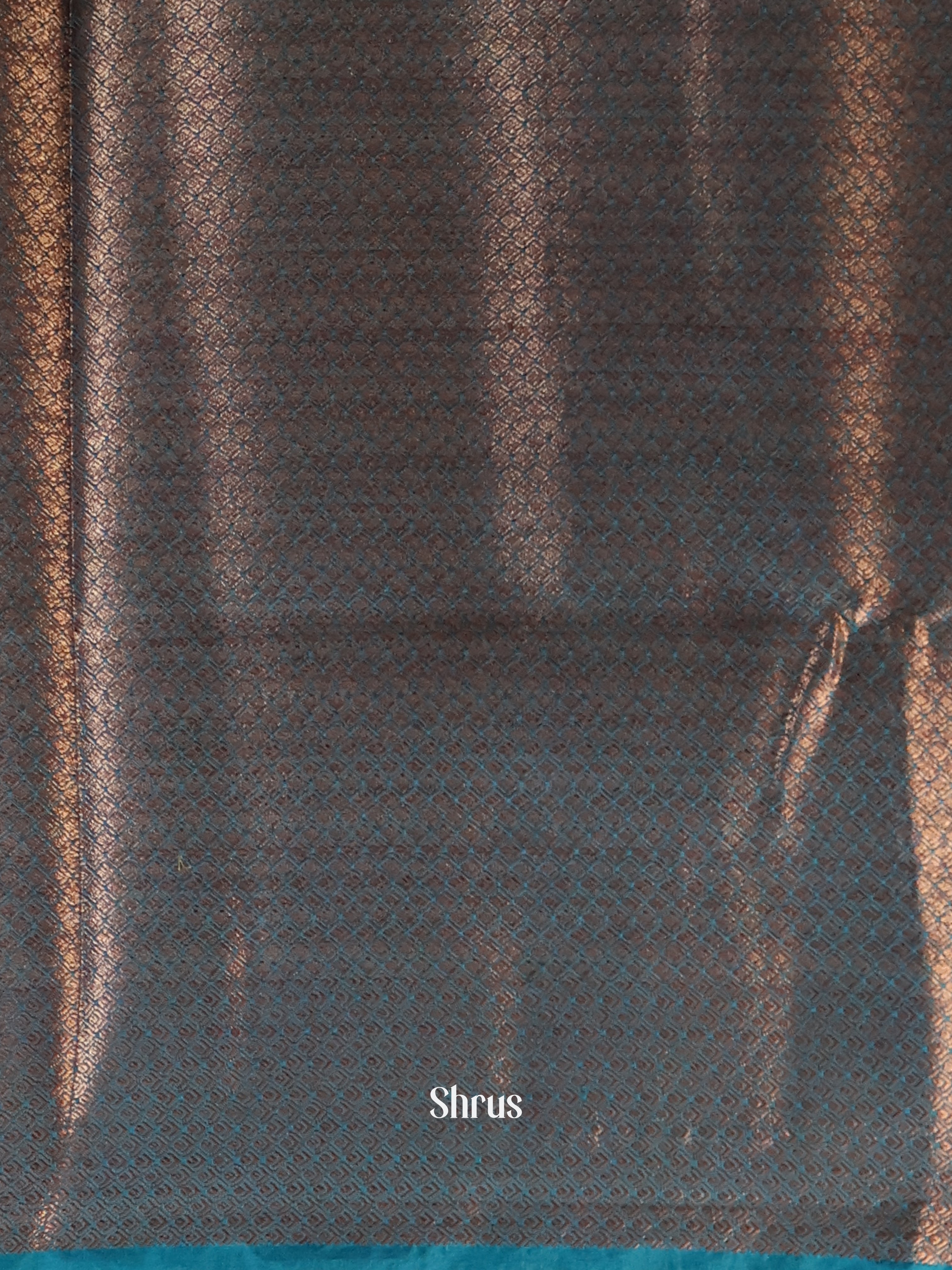 Green & Blue - Semi Jute Saree - Shop on Shrus.com