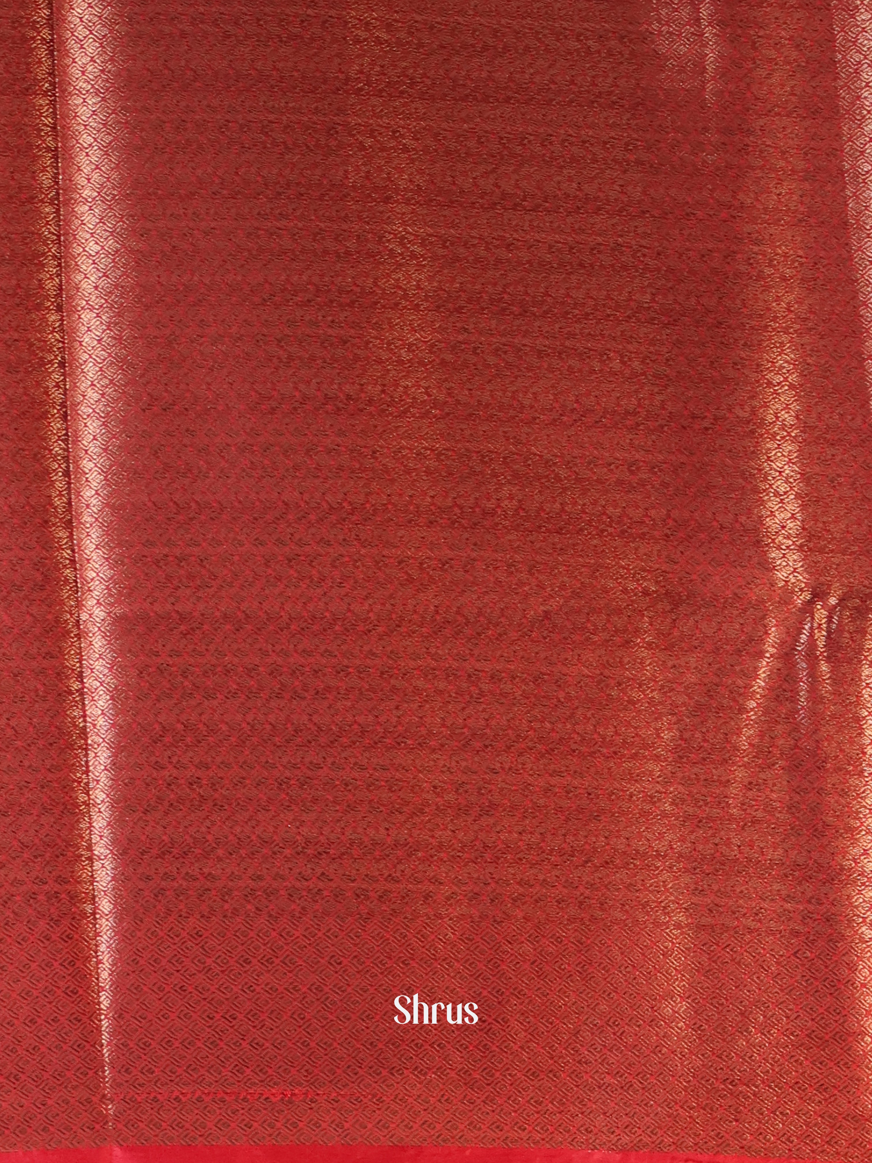 Green & Red - Semi Jute Saree - Shop on Shrus.com