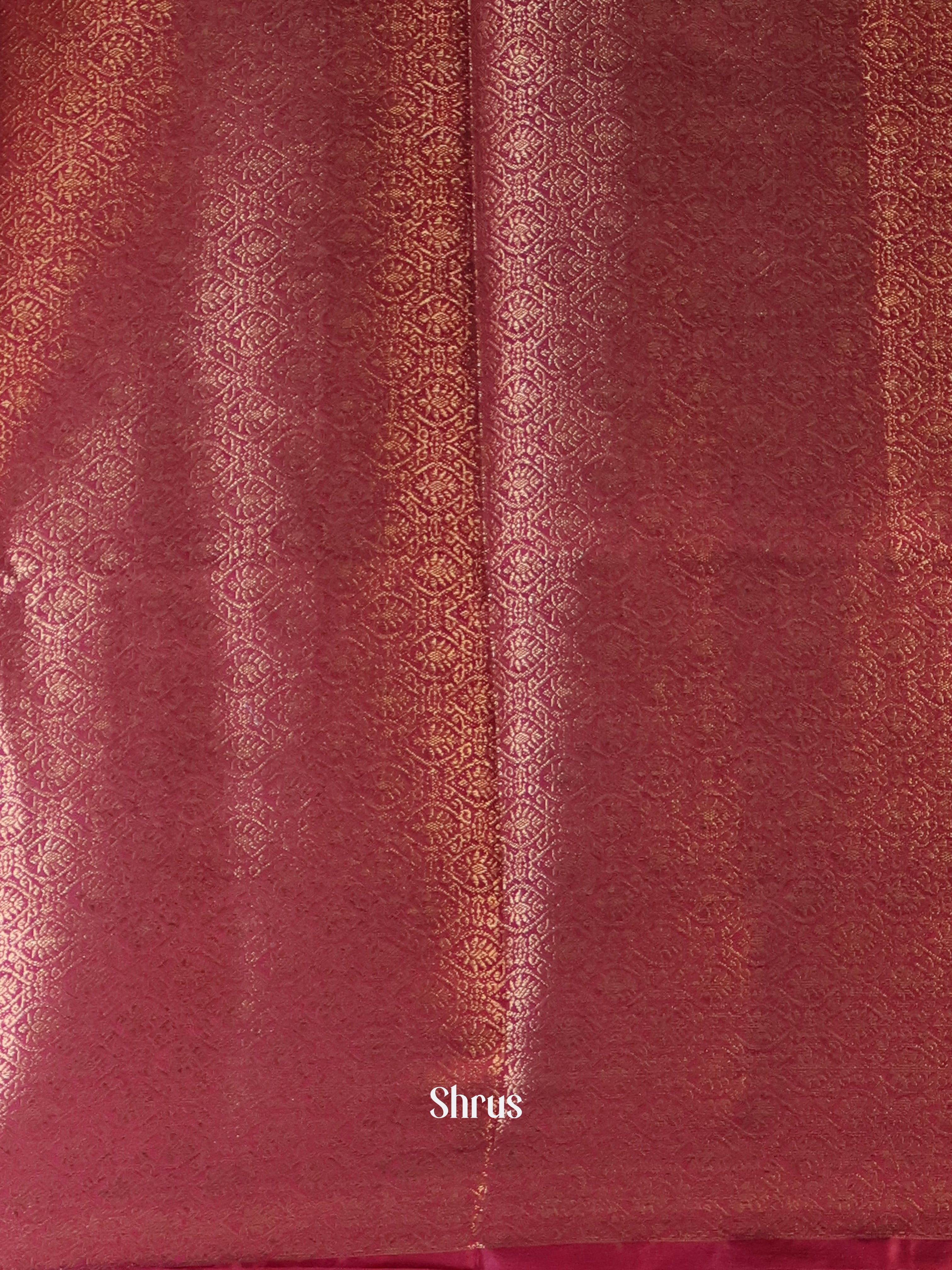 green & Maroon - Semi Jute Saree - Shop on Shrus.com