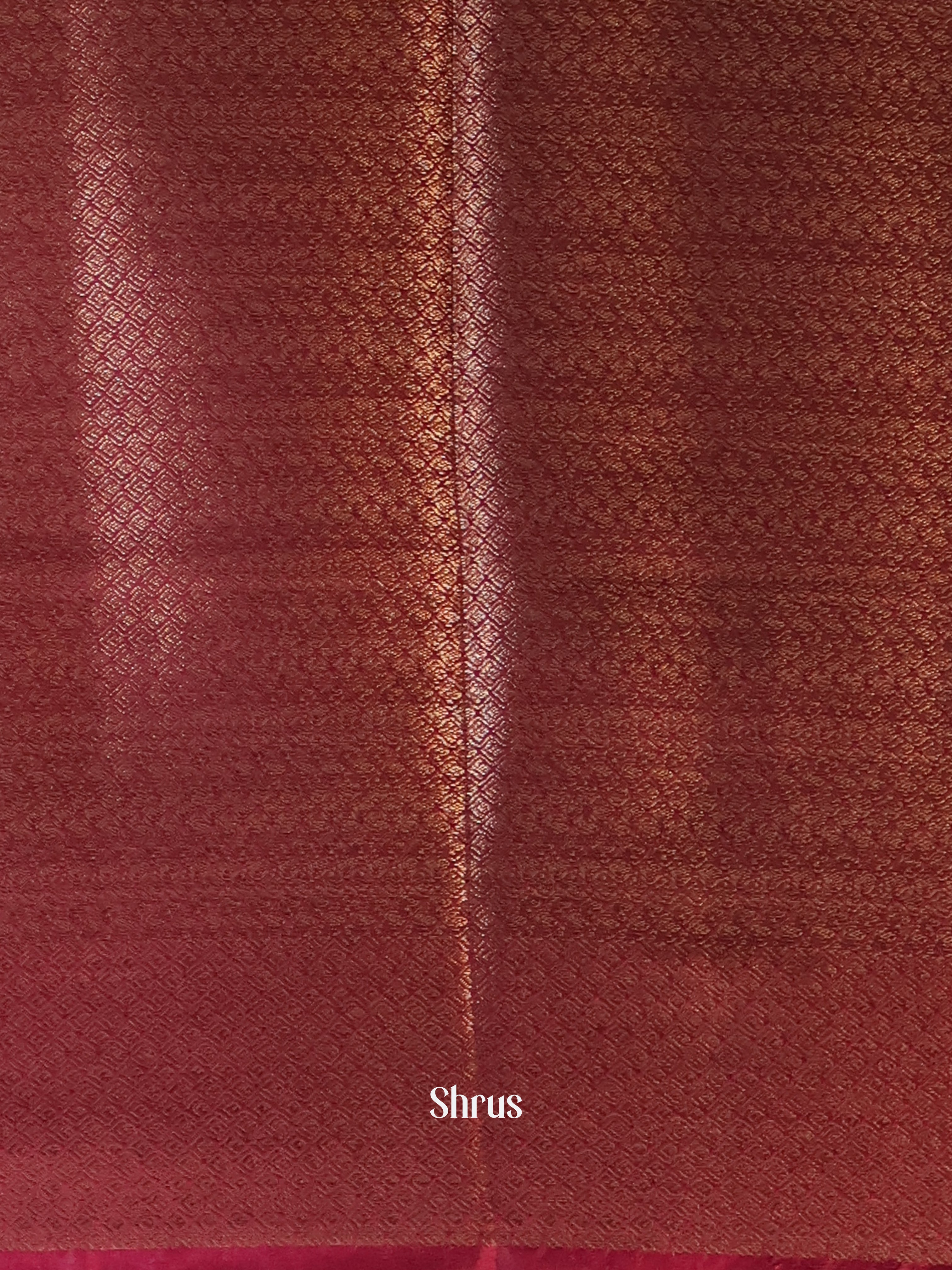 Green & Maroon - Semi Jute Saree - Shop on Shrus.com