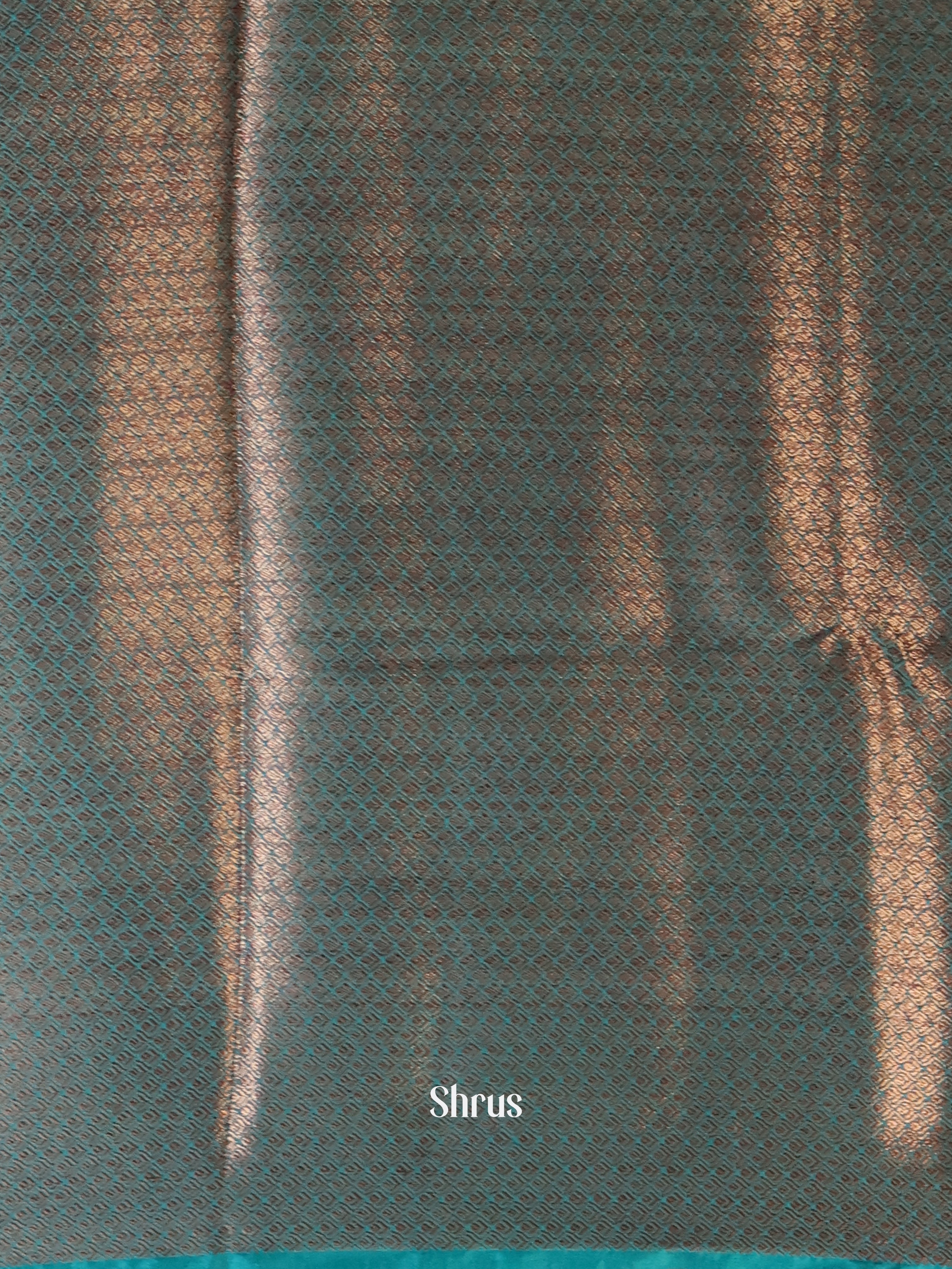 Maroon & Blue - Semi Jute Saree - Shop on Shrus.com