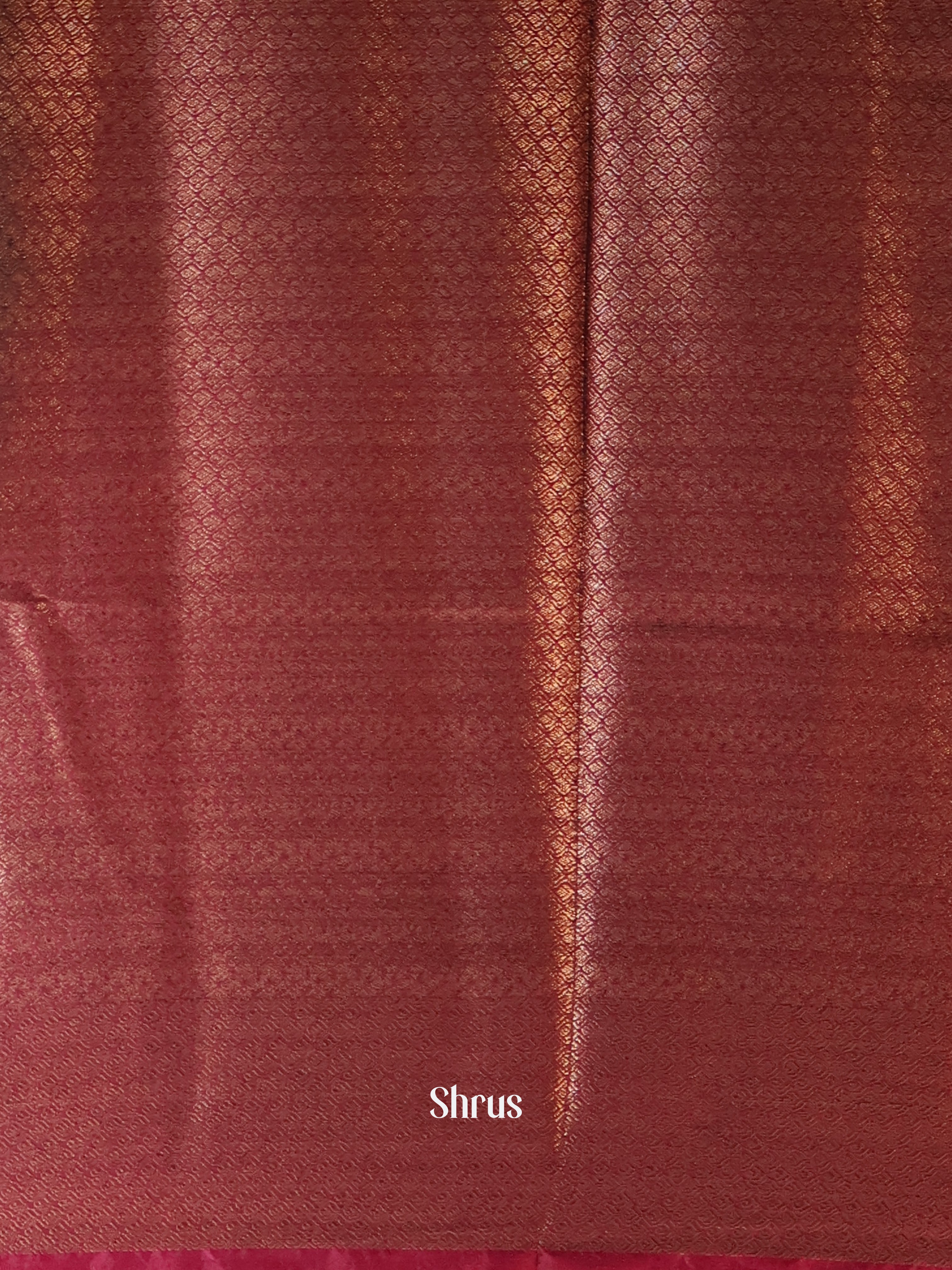 Blue & Maroon - Semi Jute Saree - Shop on Shrus.com