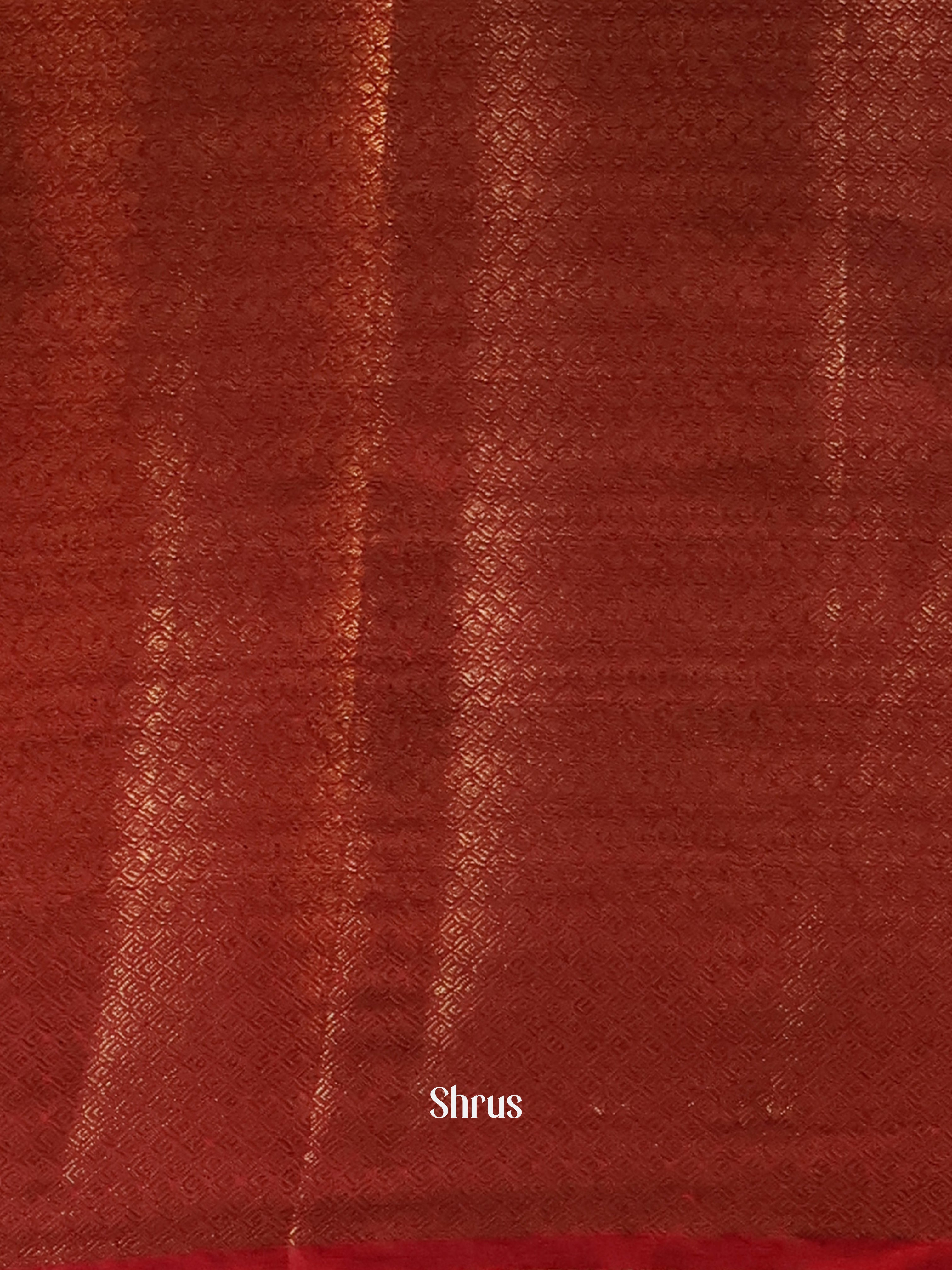 Beige & Maroon- Semi Jute Saree - Shop on Shrus.com