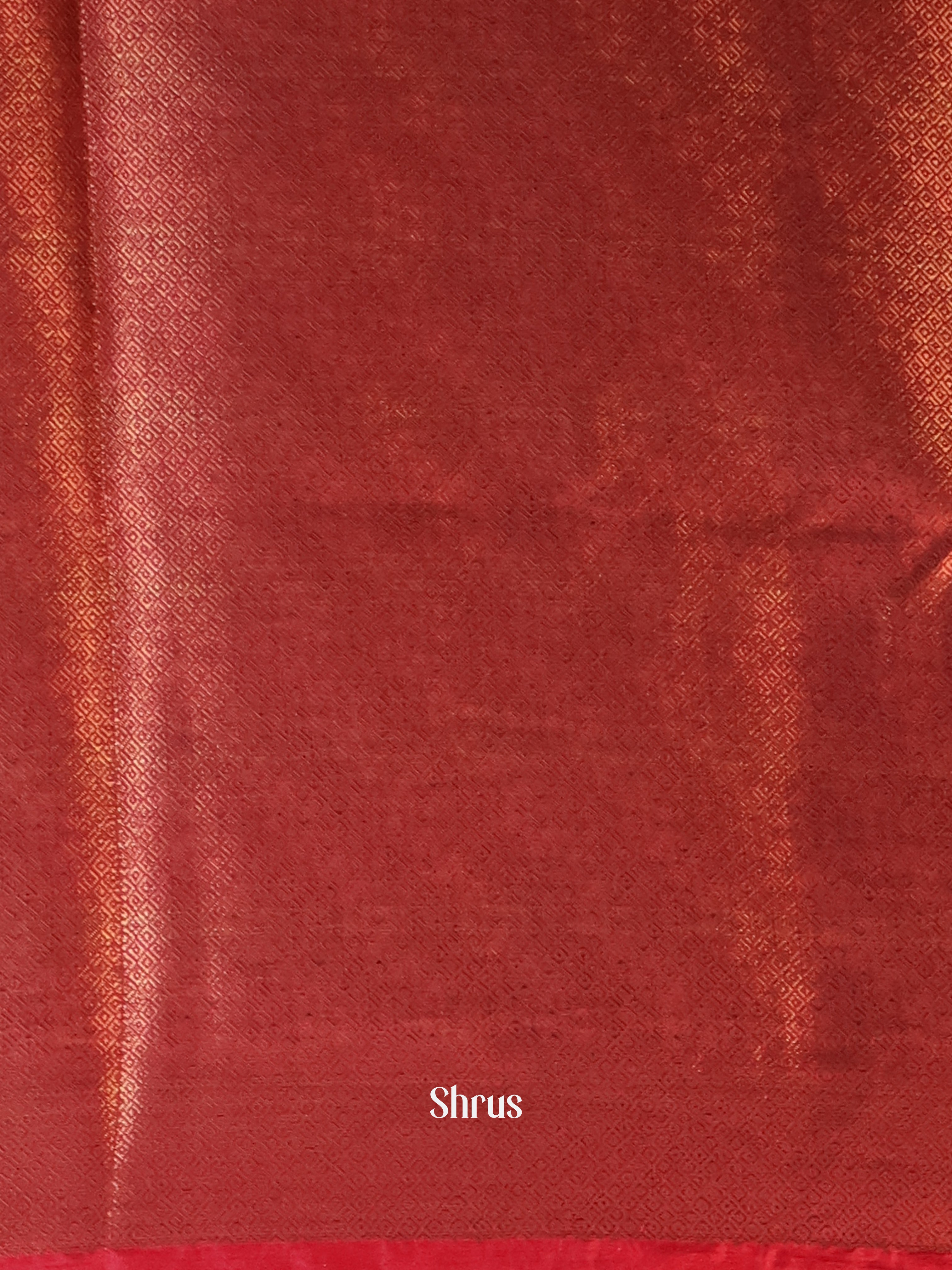 Blue & Red - Semi Jute Saree - Shop on Shrus.com