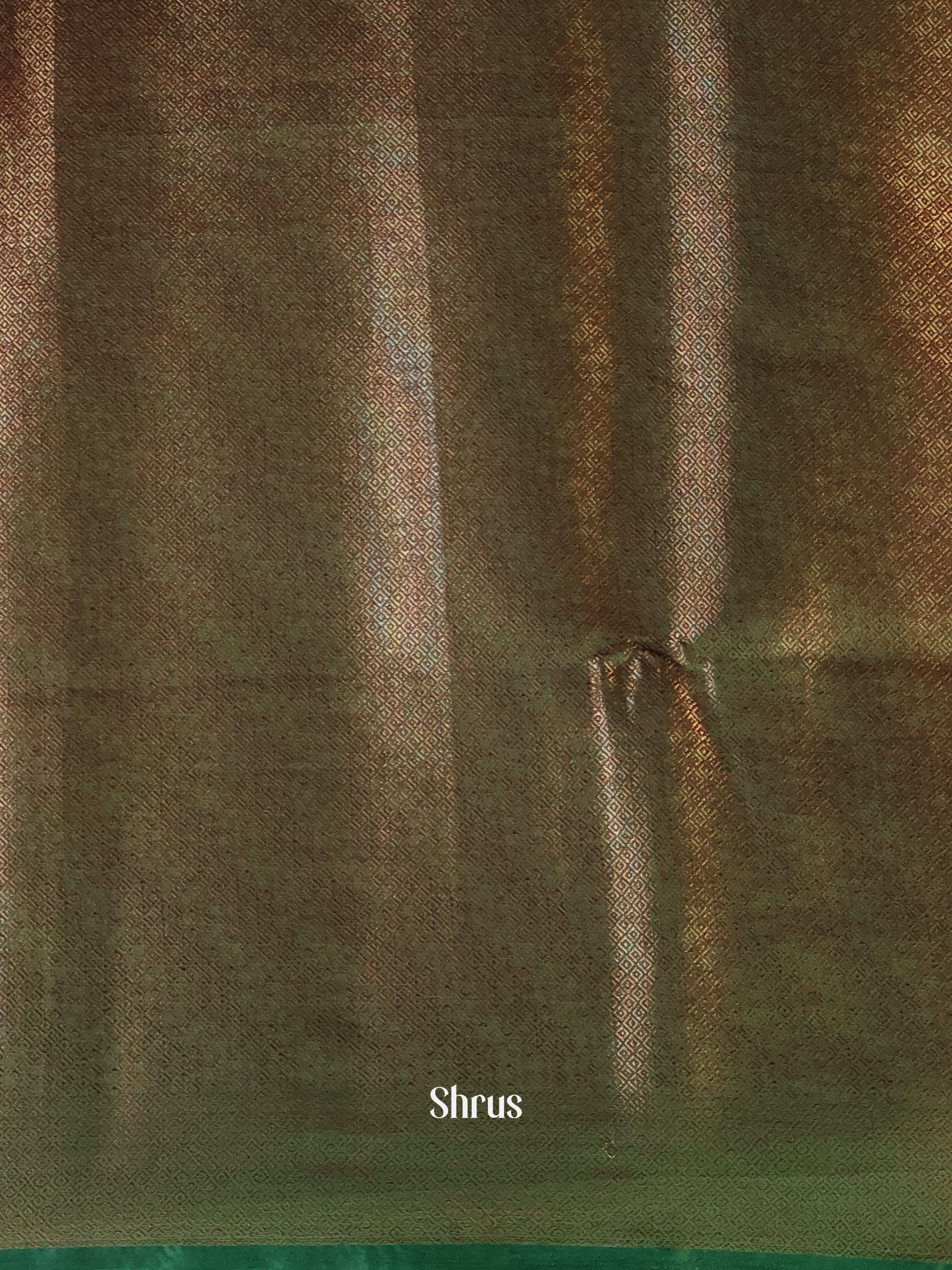Red & Green - Semi Jute Saree - Shop on Shrus.com