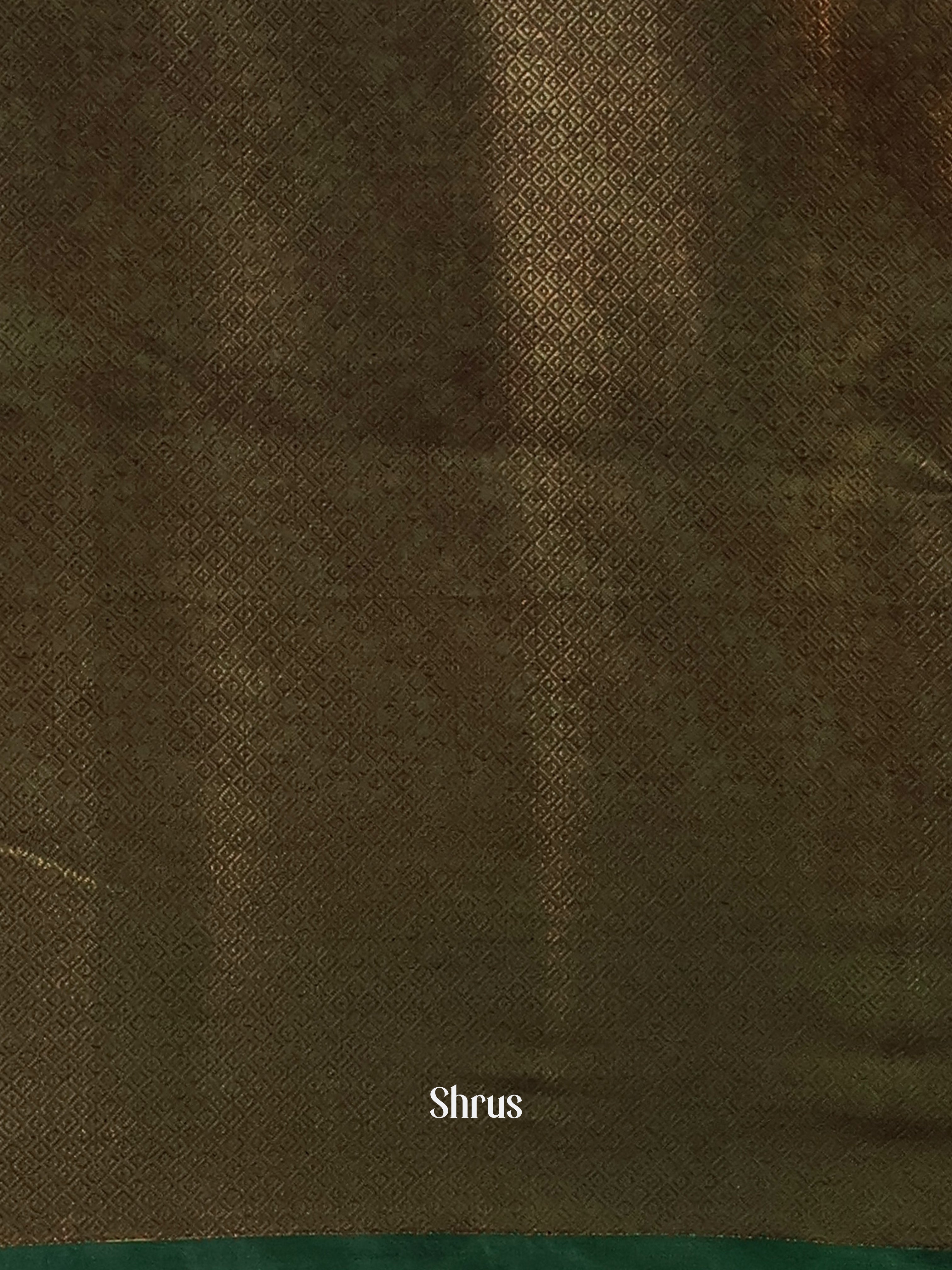 Onion Peel & Green - Semi Jute Saree - Shop on Shrus.com